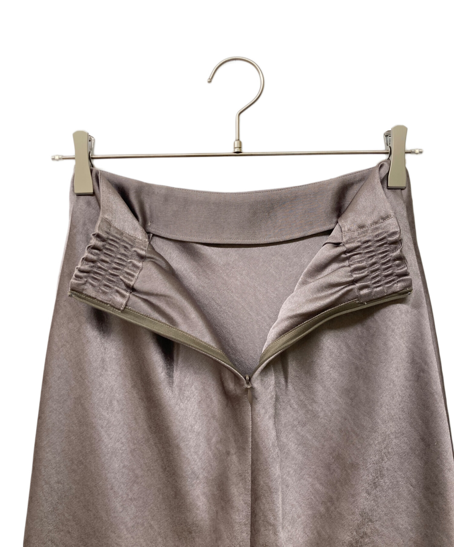 中古・古着通販】IENA (イエナ) ダブルサテンスカート グレー サイズ