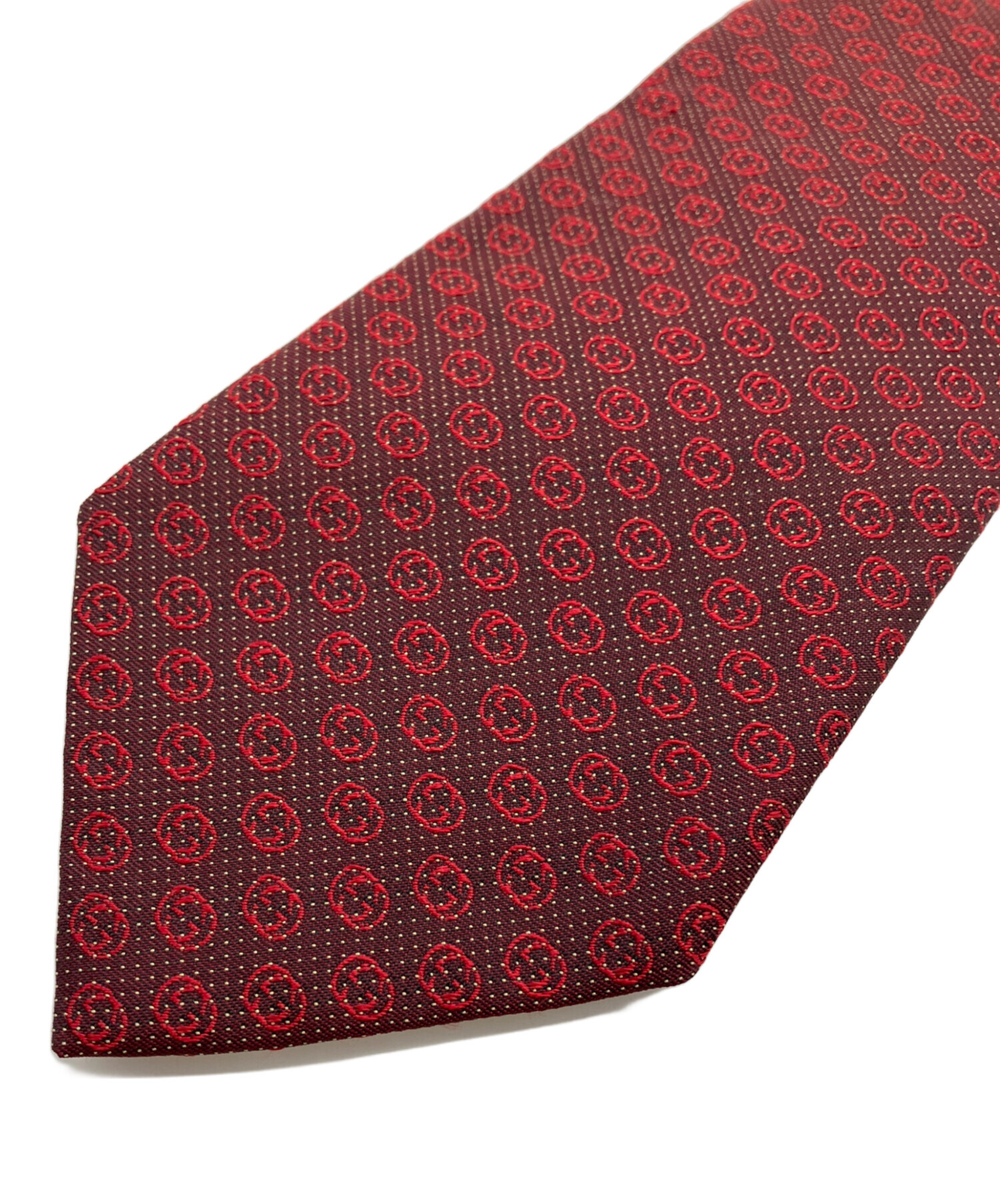 グッチデッドストックのネクタイ GUCCI オールドグッチ ヴィンテージ ネクタイ タグ付きデッドストック