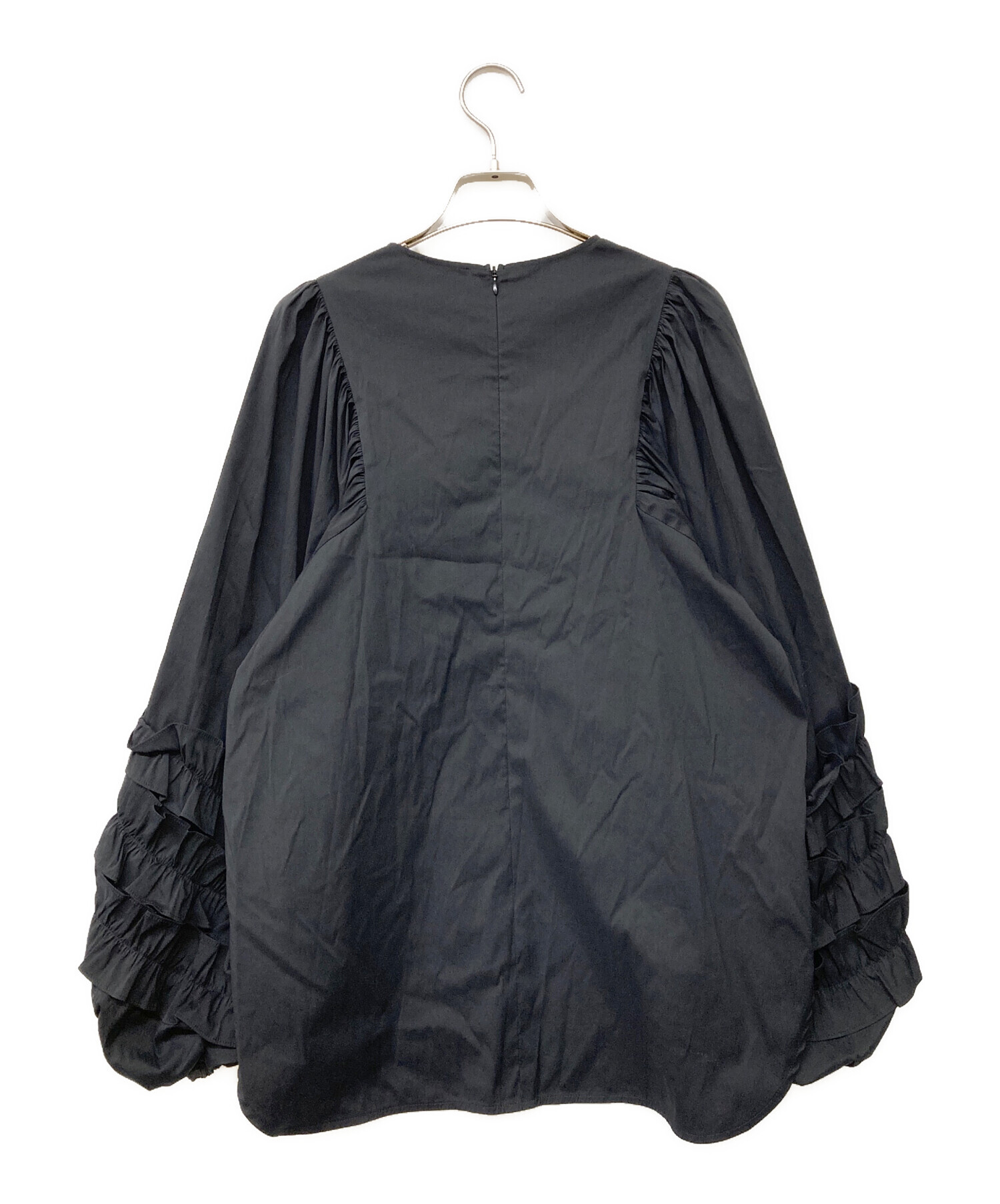 中古・古着通販】YORI (ヨリ) サークルフリルスリーブブラウス