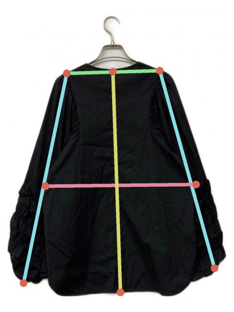 中古・古着通販】YORI (ヨリ) サークルフリルスリーブブラウス