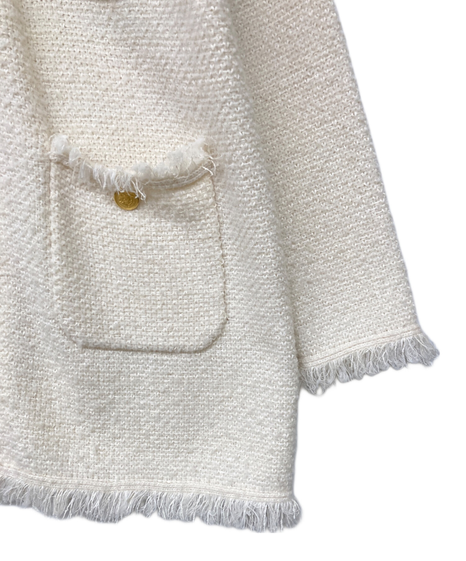 中古・古着通販】ADAWAS (アダワス) ニットツイードジャケット