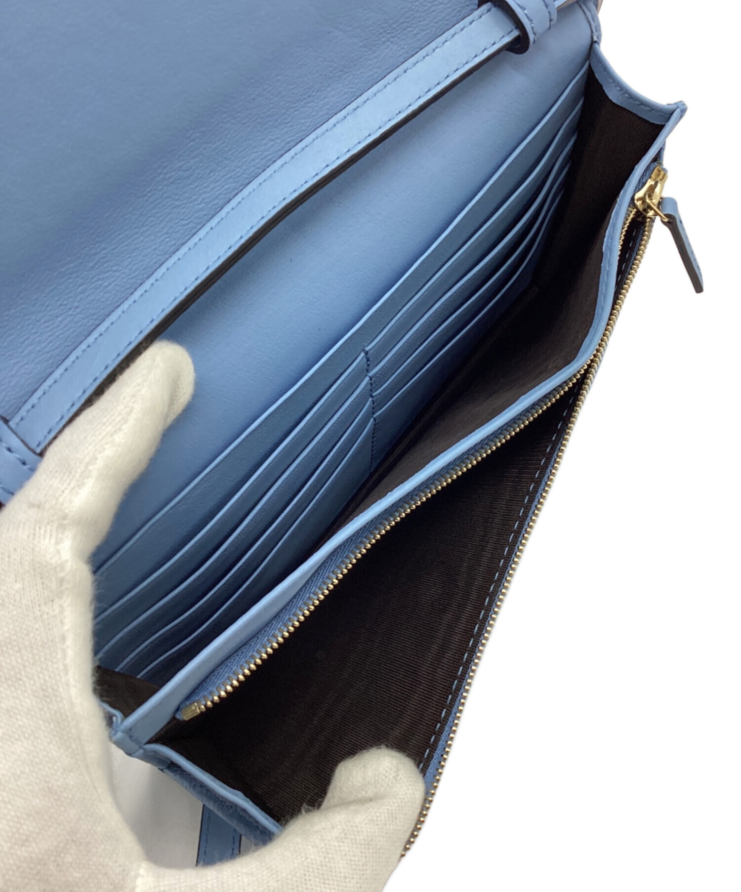 中古・古着通販】GUCCI (グッチ) ショルダーウォレット ライトブルー