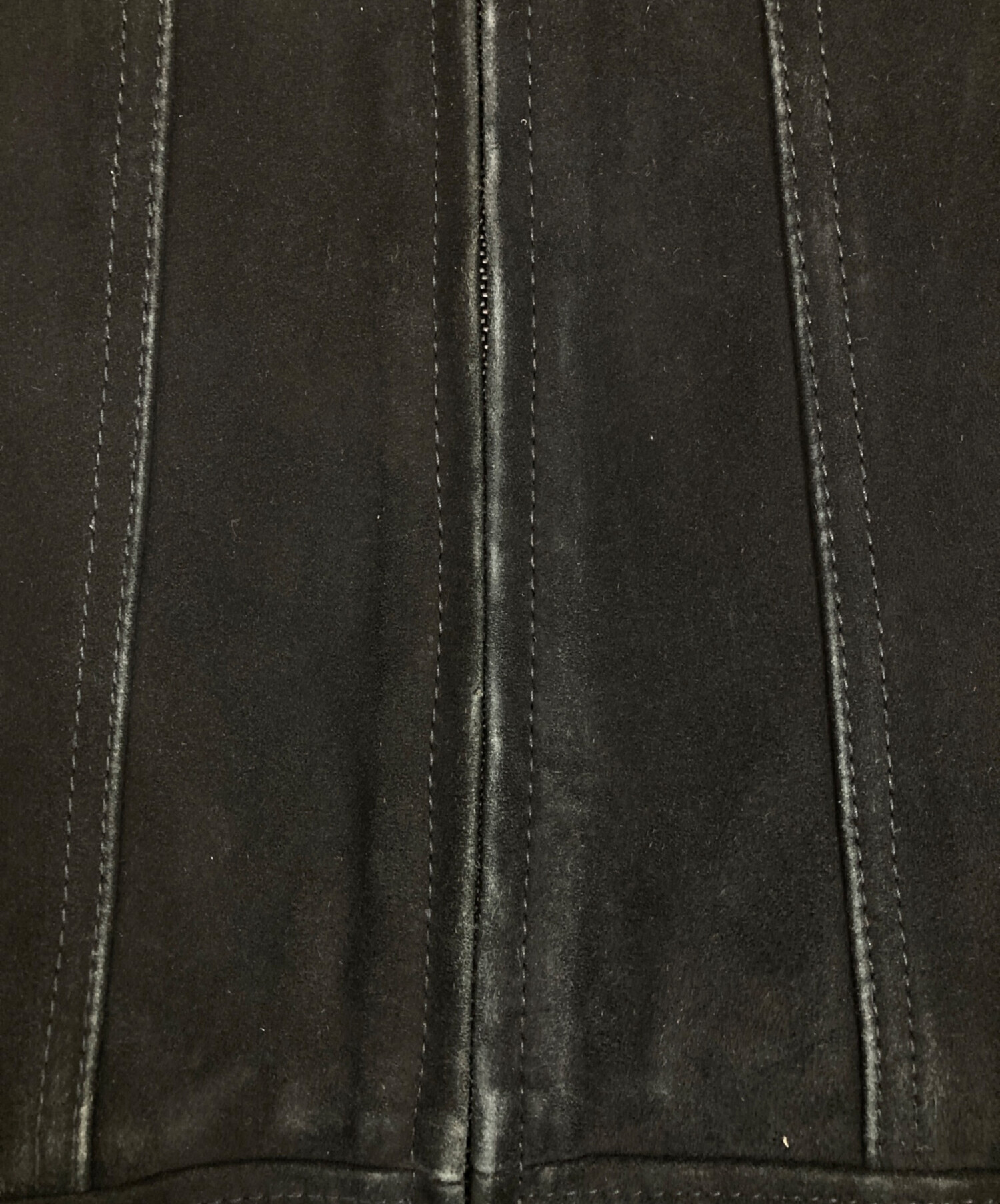 未使用級■DENHAM【XL】本革 羊革 ムートンジャケット ブラック 黒 切替 未使用級□DENHAM【XL】本革 羊革 ムートンジャケット ブラック