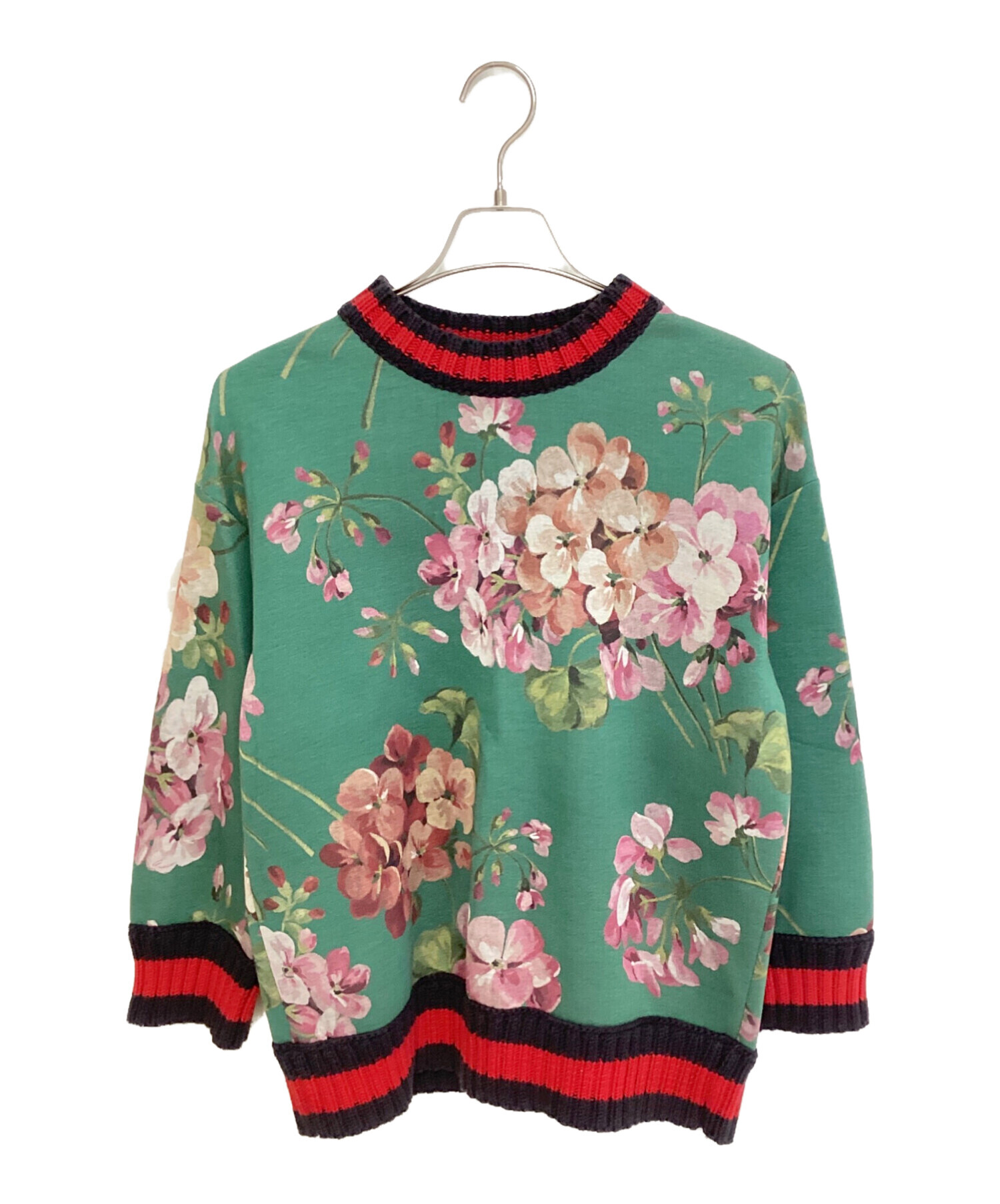 中古・古着通販】GUCCI (グッチ) フローラルプリントクルーネック 