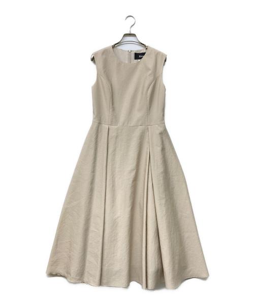 Rene ベージュ✖️ホワイト　ワンピース　ルネ 中古・古着通販】Rene (ルネ) ワンピース ベージュ サイズ:38