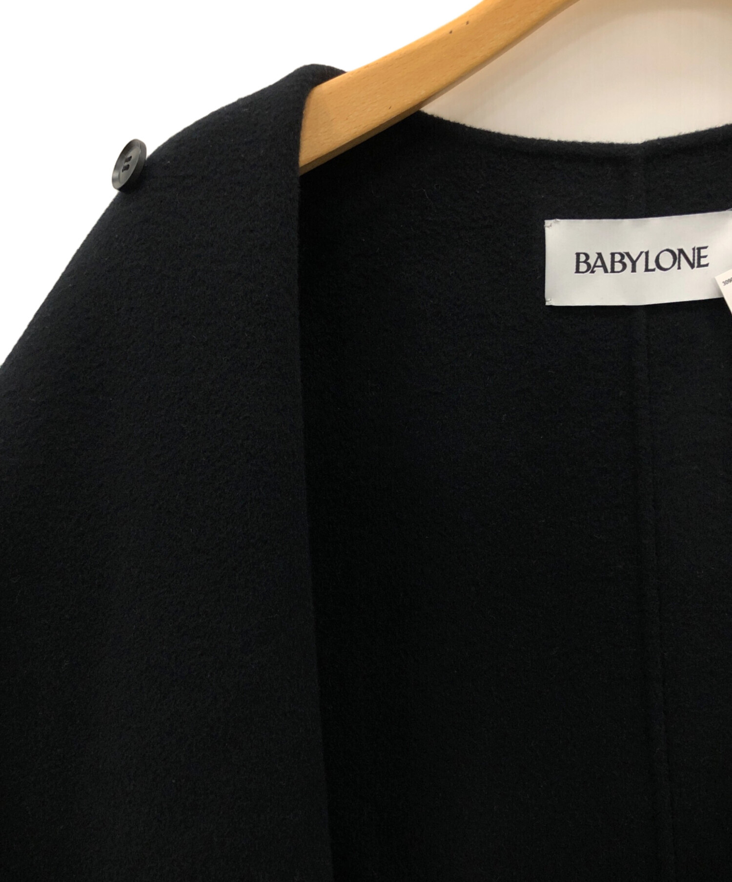 中古・古着通販】BABYLONE (バビロン) リバーポンチョ ブラック サイズ 