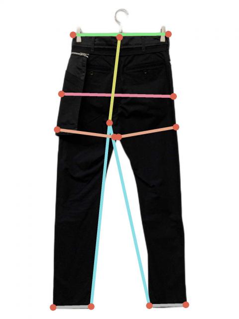 Sacai サカイ 21-02595M Cotton Oxford Pants 中古・古着通販】sacai (サカイ) Cotton Oxford Pants ブラック