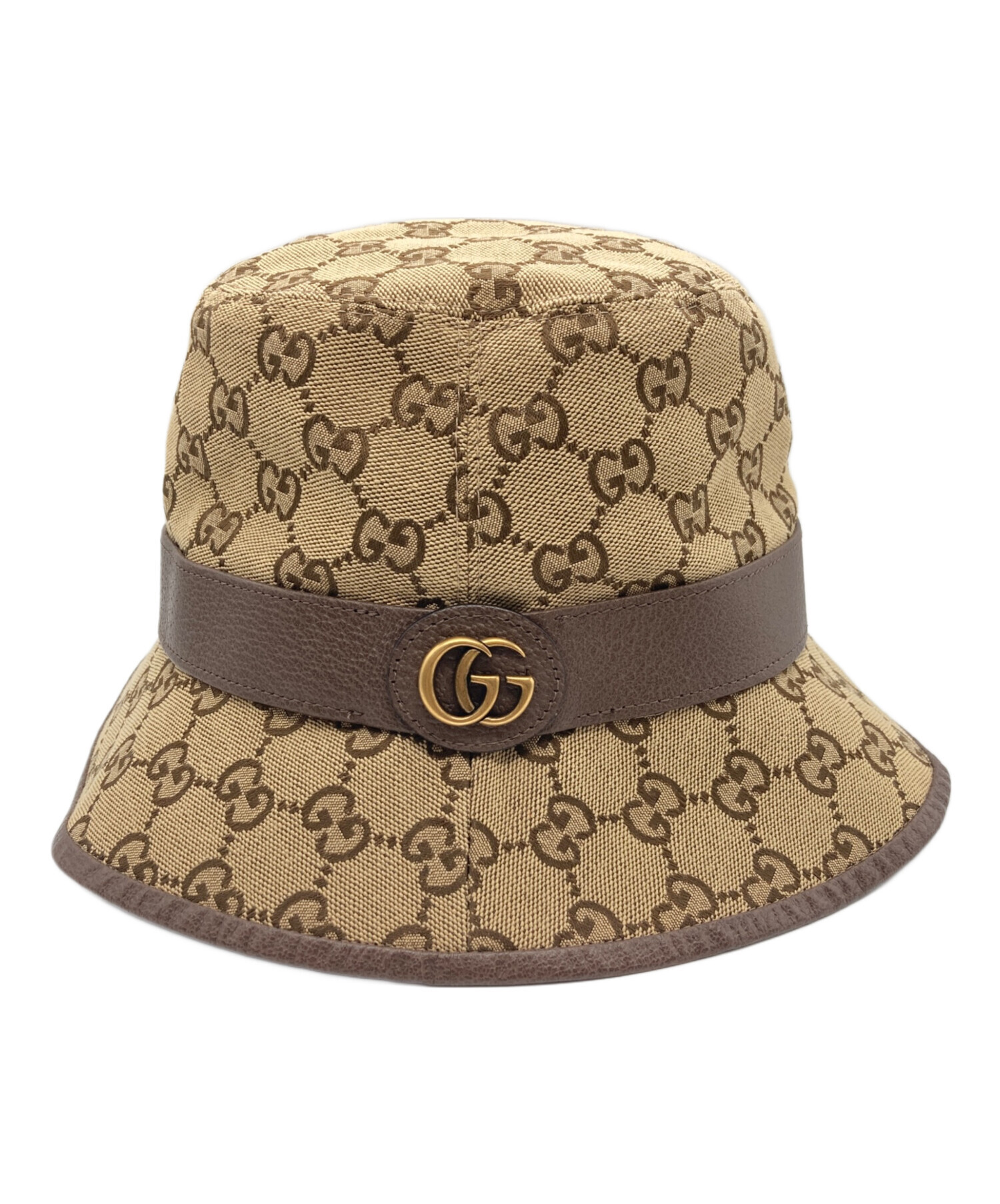 GUCCIバケットハットベージュM 58cm グッチ