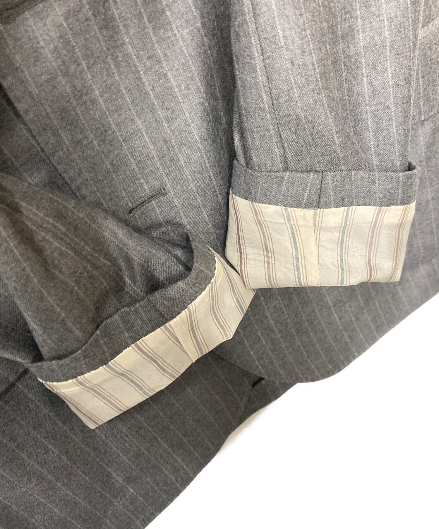 SALE プライス　LARDINI グレー ストライプ ジャケット XS LARDINI〈ラルディーニ〉日本公式ストア – LARDINI Online Store