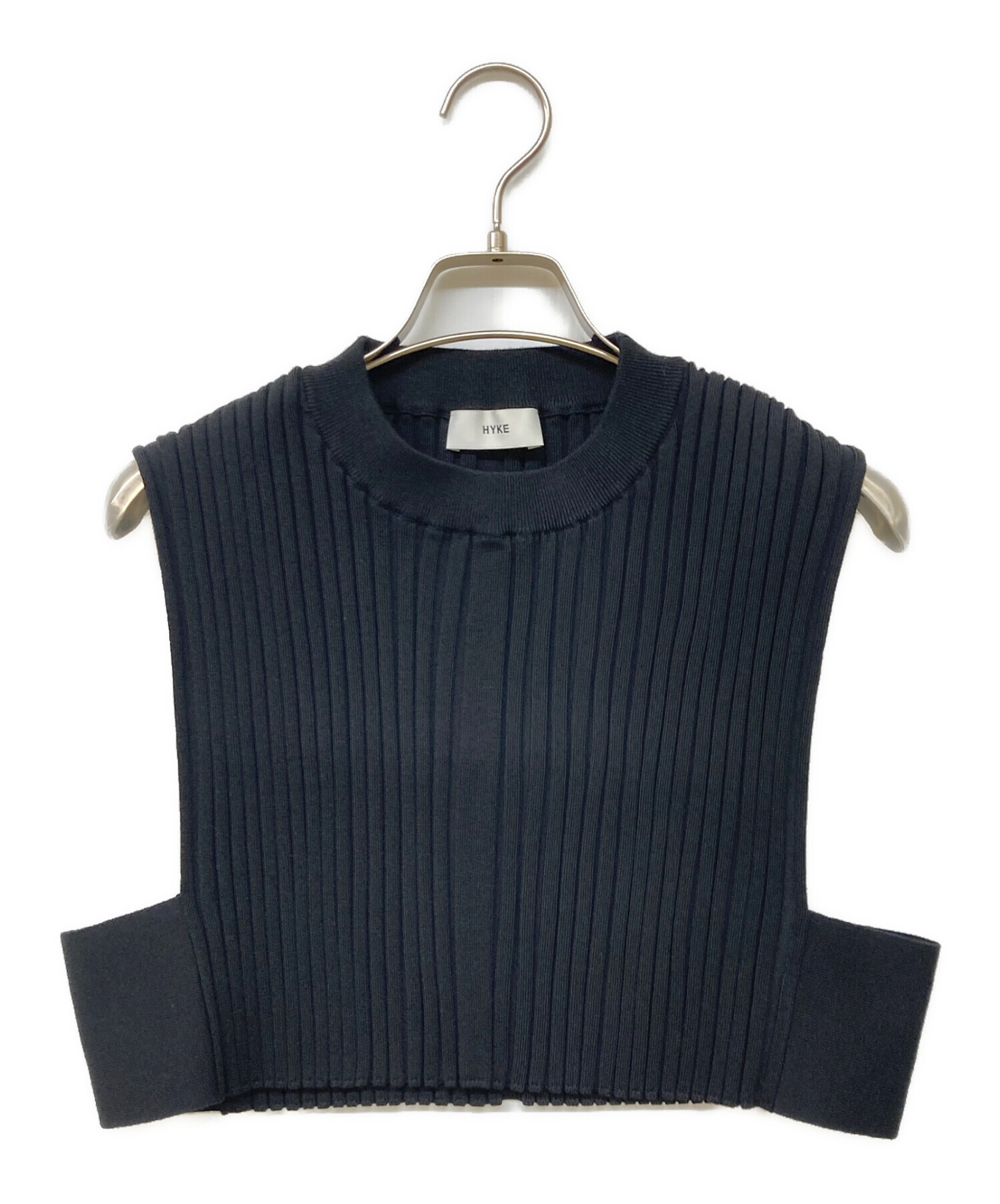 HYKE ハイク☆WIDE RIBBED CROPPED VEST ブラック HYKE【ハイク】WIDE RIBBED CROPPED VEST ( 11338 / BLACK ) | glamour