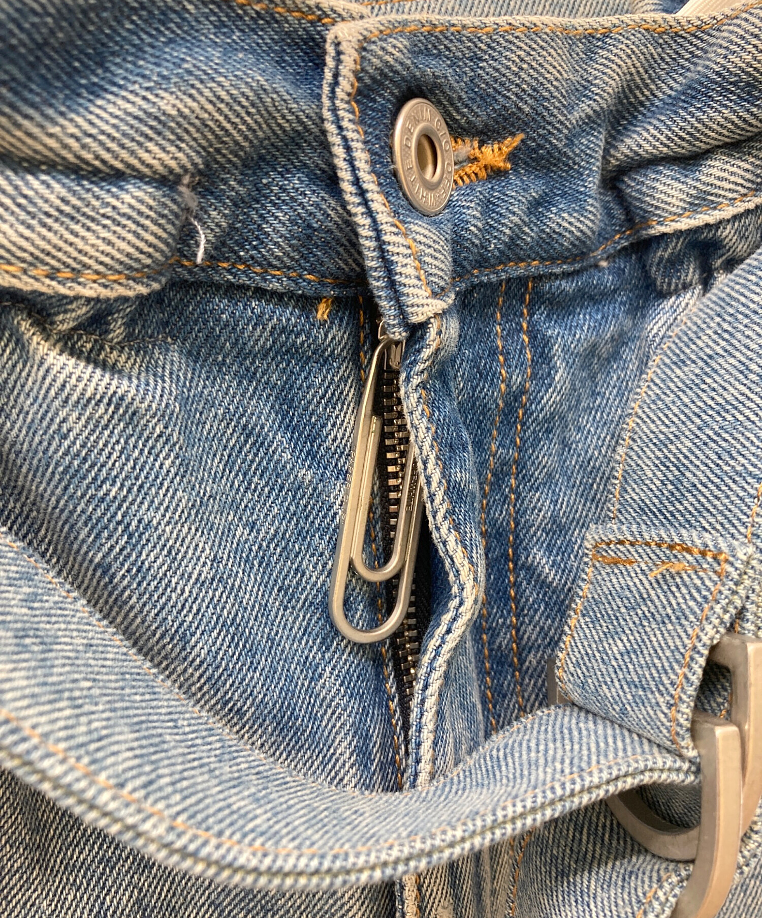 中古・古着通販】OFFWHITE (オフホワイト) デニムパンツ インディゴ 