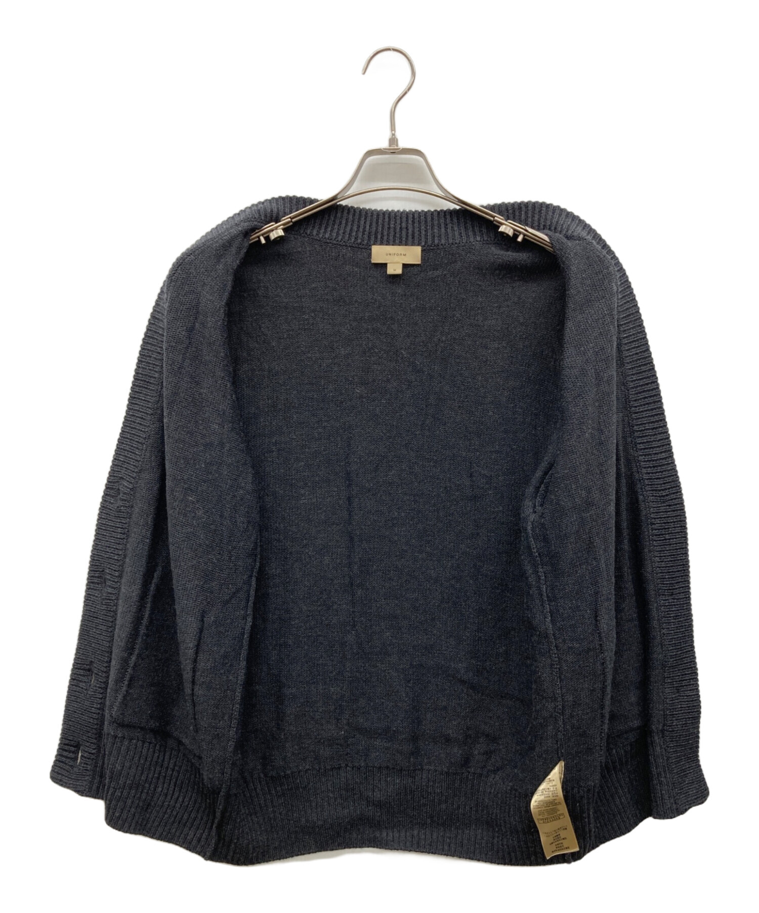 BURBERRY ☆ バーバリー 三陽商会 正規 シルク ニット カーディガン ダークネイビー 5 レディース XL 秋冬 通年 大人カジュアル ■CD340 中古・古着通販】BURBERRY (バーバリー) ニットカーディガン