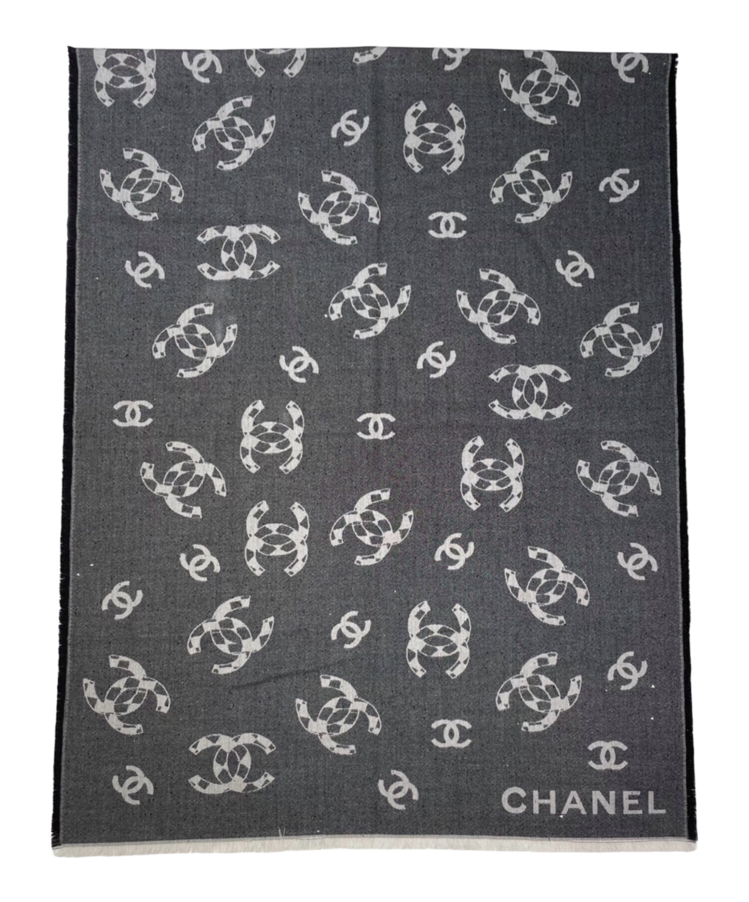 中古・古着通販】CHANEL (シャネル) ココマーク カシミヤ 大判ストール
