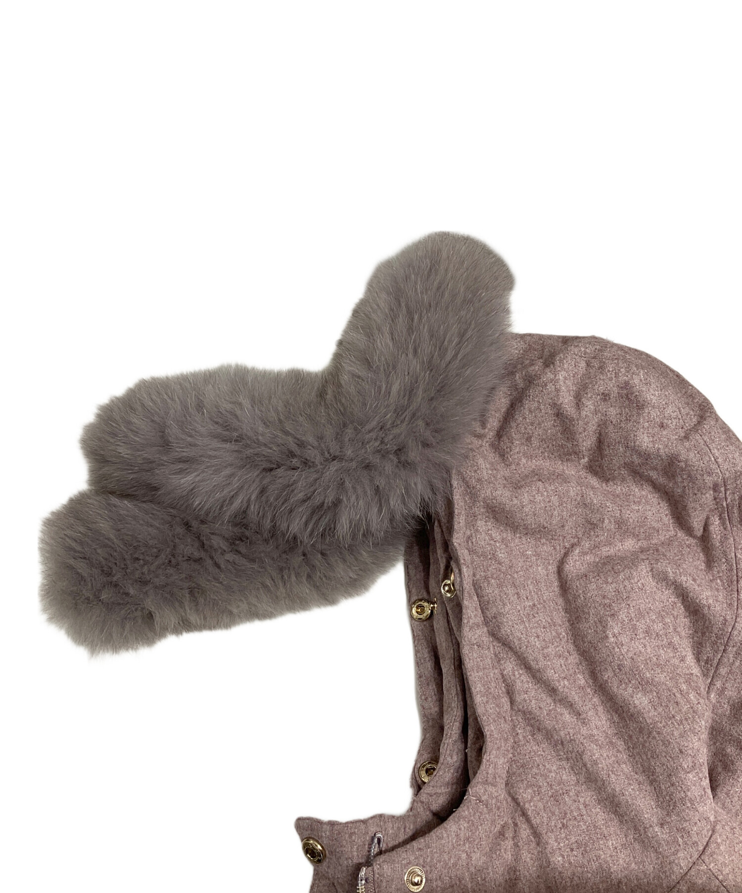 中古・古着通販】La MODE (ラモード) ファー付きダウンコート ベージュ