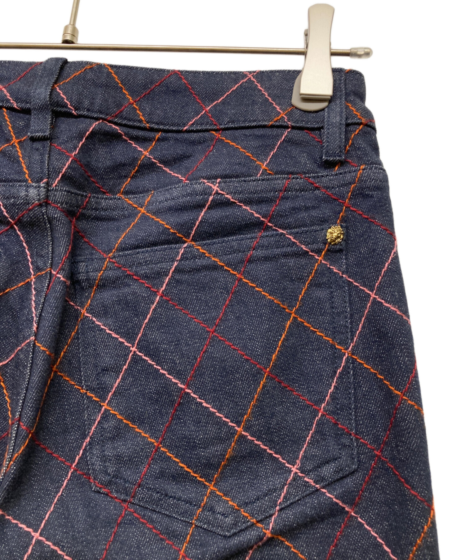 中古・古着通販】CHANEL (シャネル) ステッチデザインデニムパンツ