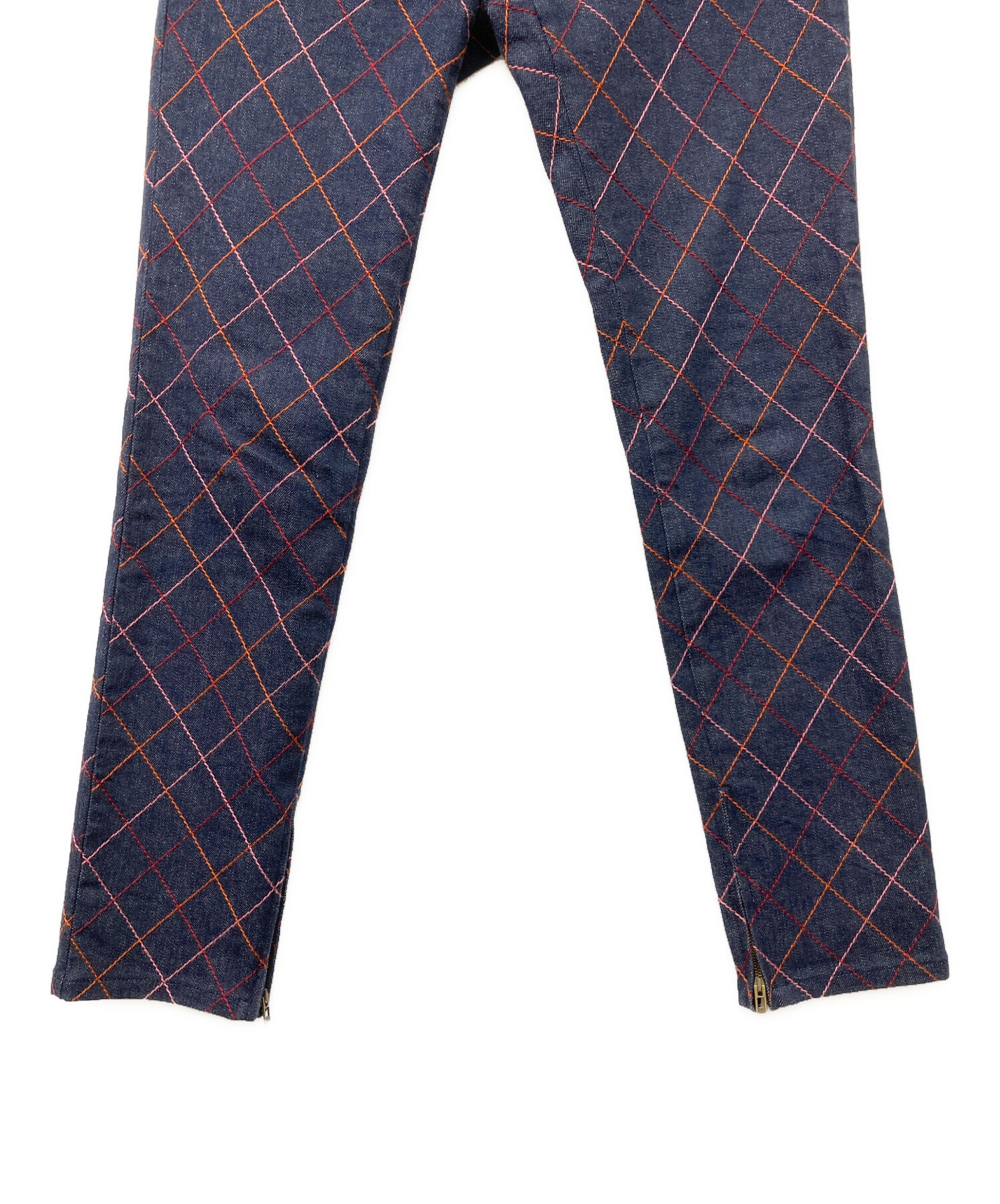 中古・古着通販】CHANEL (シャネル) ステッチデザインデニムパンツ