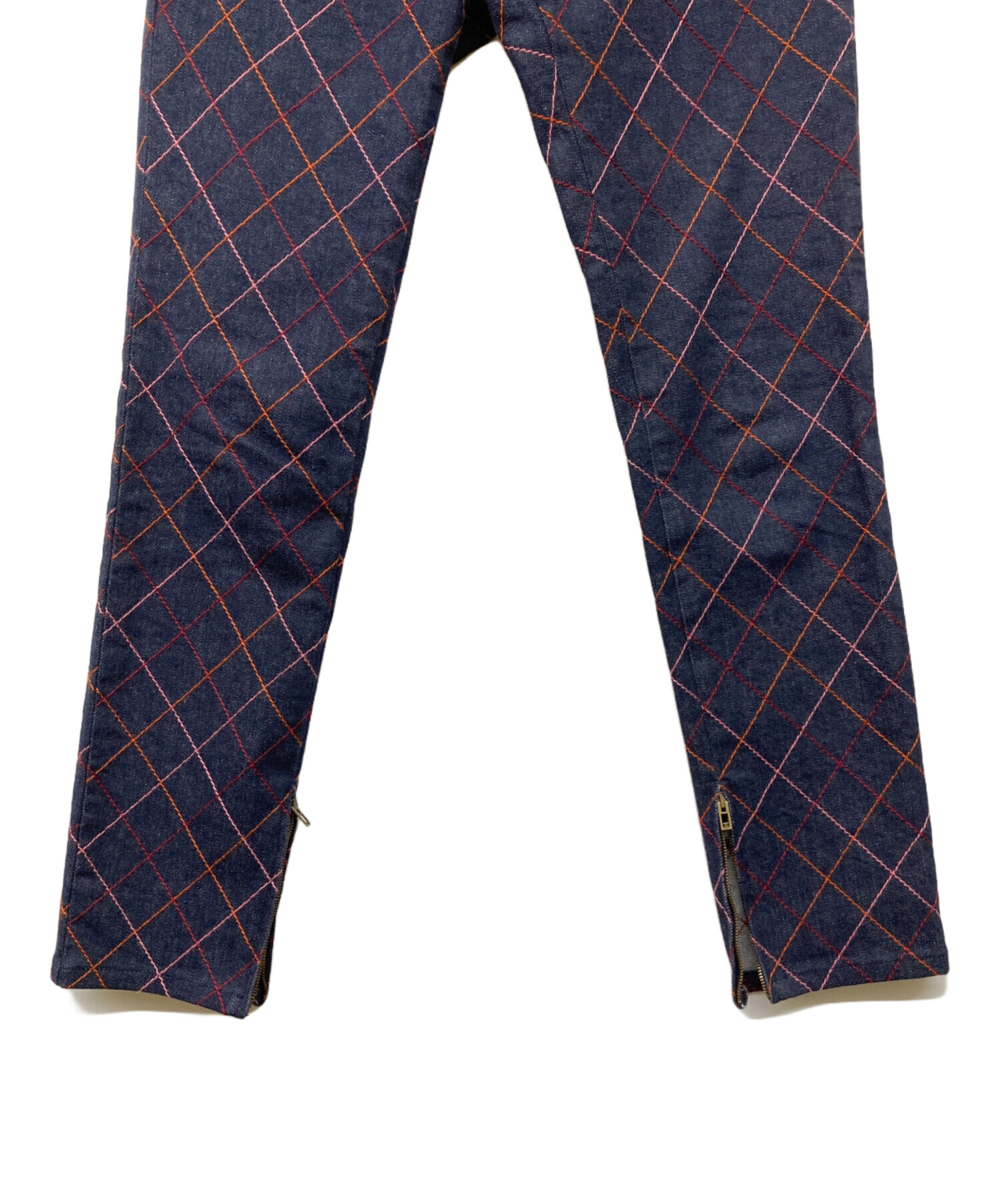 中古・古着通販】CHANEL (シャネル) ステッチデザインデニムパンツ