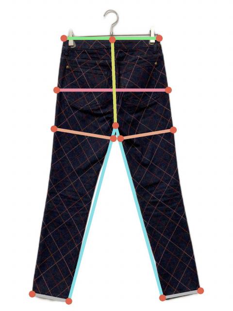 中古・古着通販】CHANEL (シャネル) ステッチデザインデニムパンツ