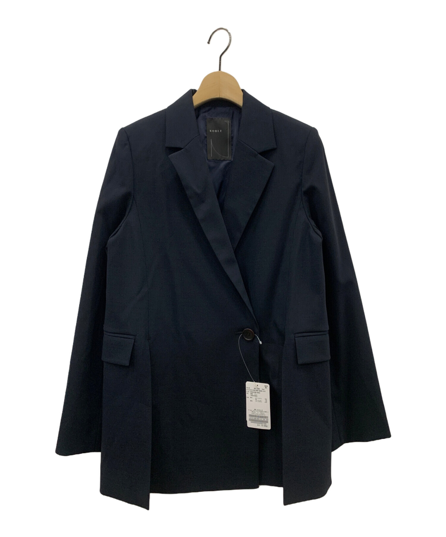 NOBLE ノーブル　トロストレッチスリットジャケット　テーラードジャケット 中古・古着通販】Noble (ノーブル) トロストレッチスリットジャケット