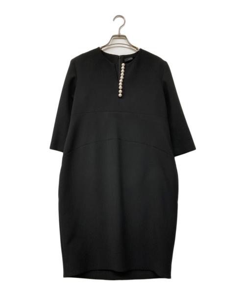 YOKO CHAN | ヨーコチャン　ノースリーブスリットラインドレス YOKO CHAN（ヨーコチャン）フレアスリーブパールスリットラインドレス