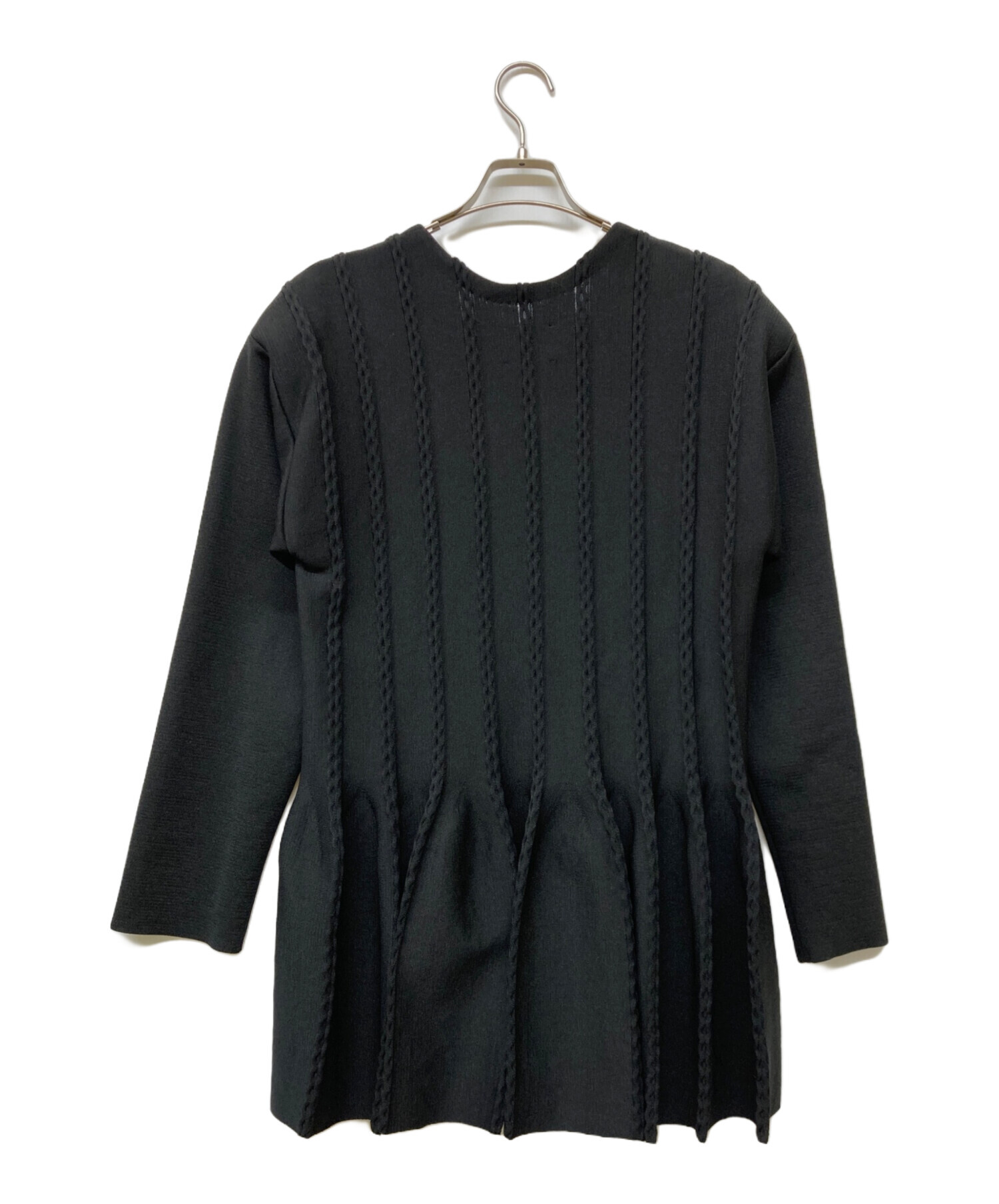 中古・古着通販】ODAKHA (オダカ) フレアカーディガン ブラック サイズ