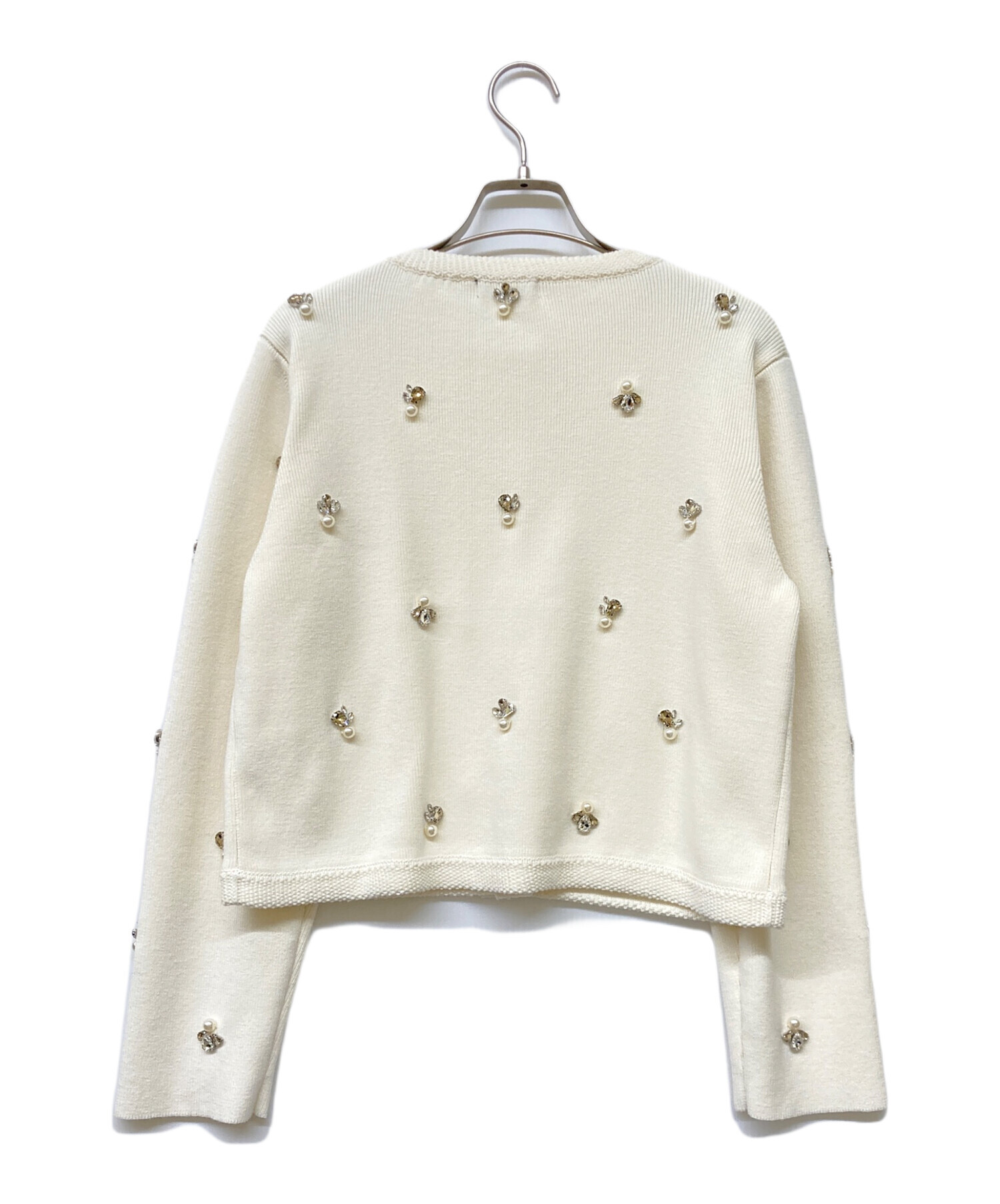 中古・古着通販】anuans (アニュアンス) ビジューニットジャケット