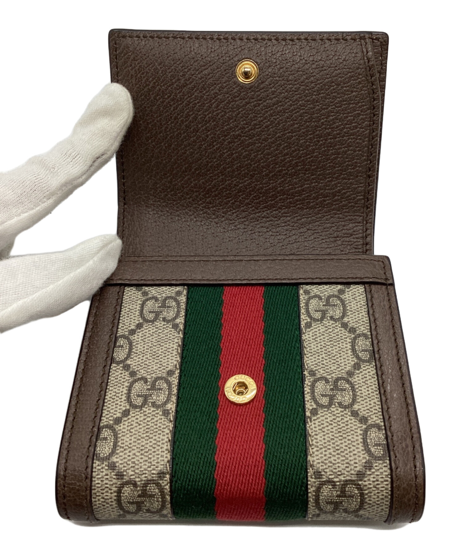 中古・古着通販】GUCCI (グッチ) オフィディアGG ウォレット ベージュ