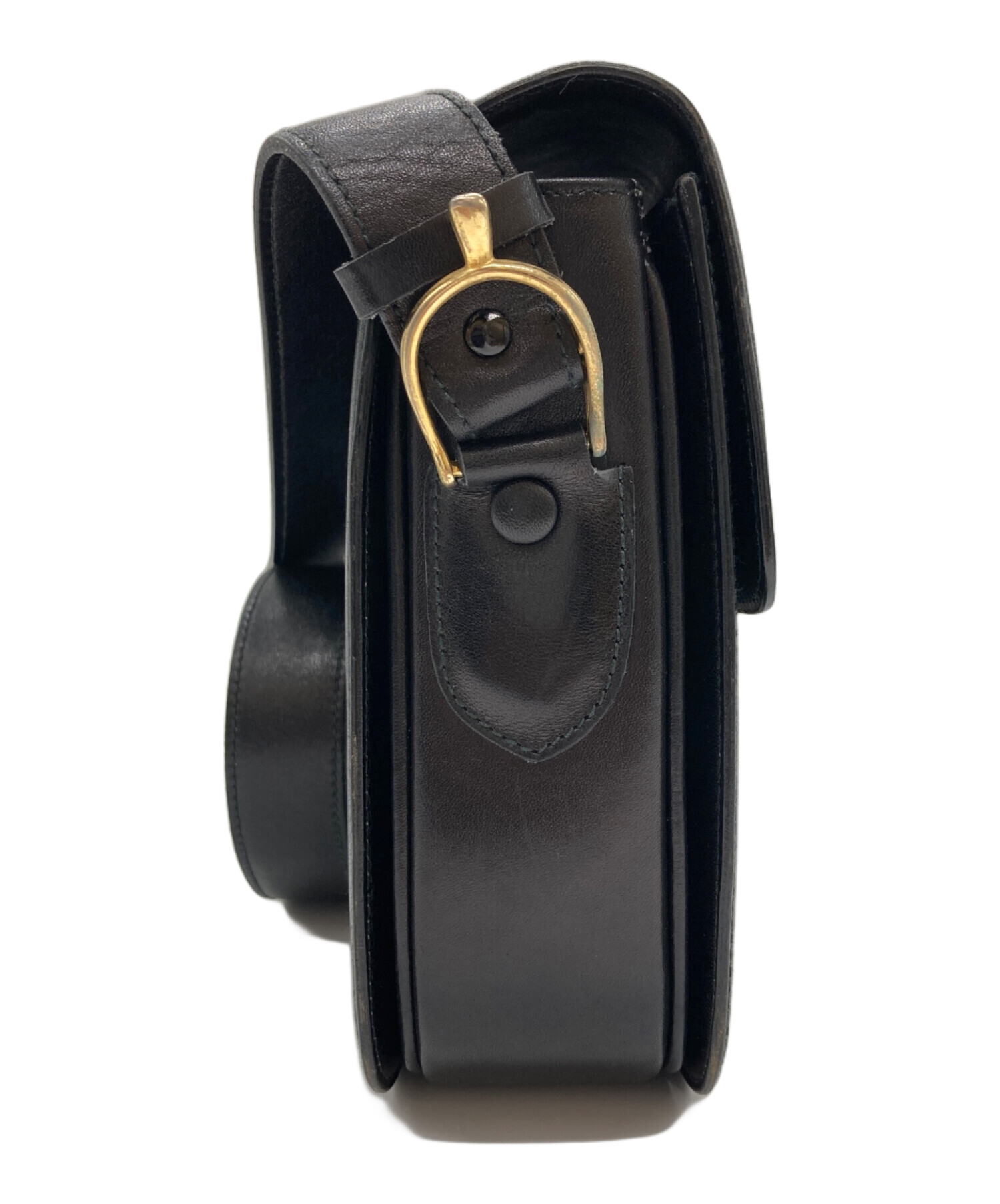 中古・古着通販】CELINE (セリーヌ) 馬車金具レザーショルダーバッグ