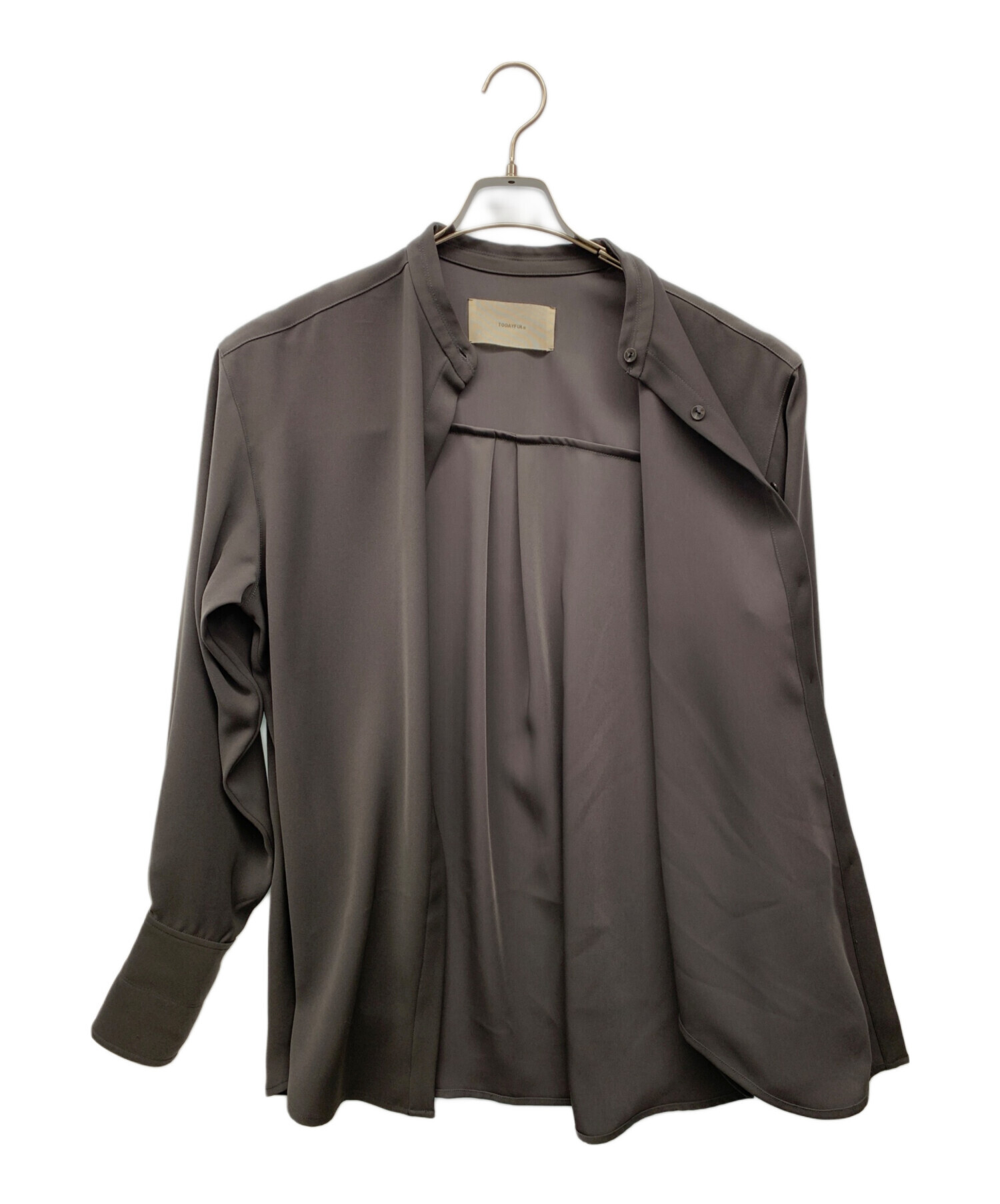 中古・古着通販】TODAYFUL (トゥデイフル) Silky Over Shirts グレー 