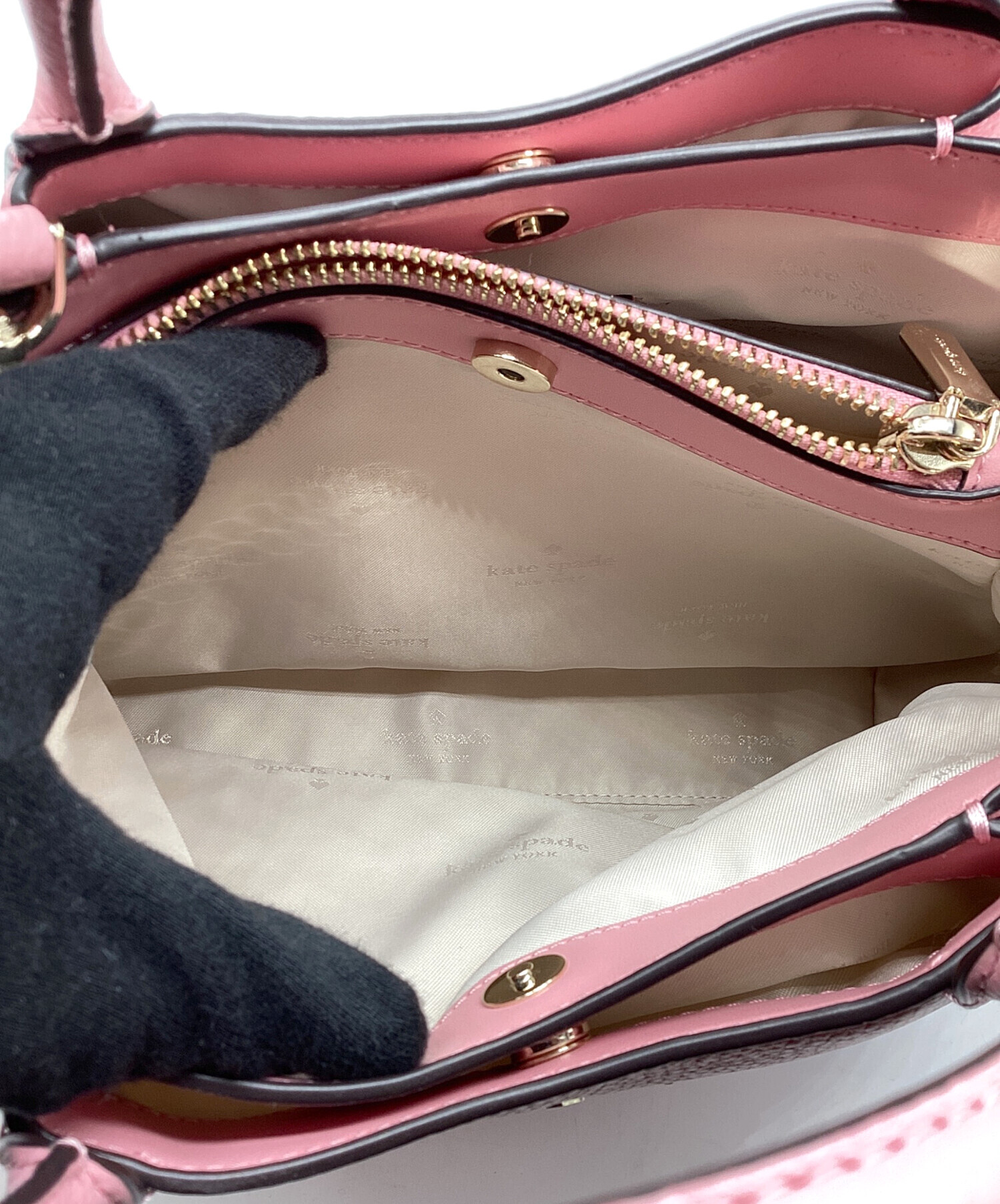 ケイトスペード ダンプリング スモール サッチェルパープル系新品未使用 中古・古着通販】Kate Spade (ケイトスペード) ダンプリング スモール