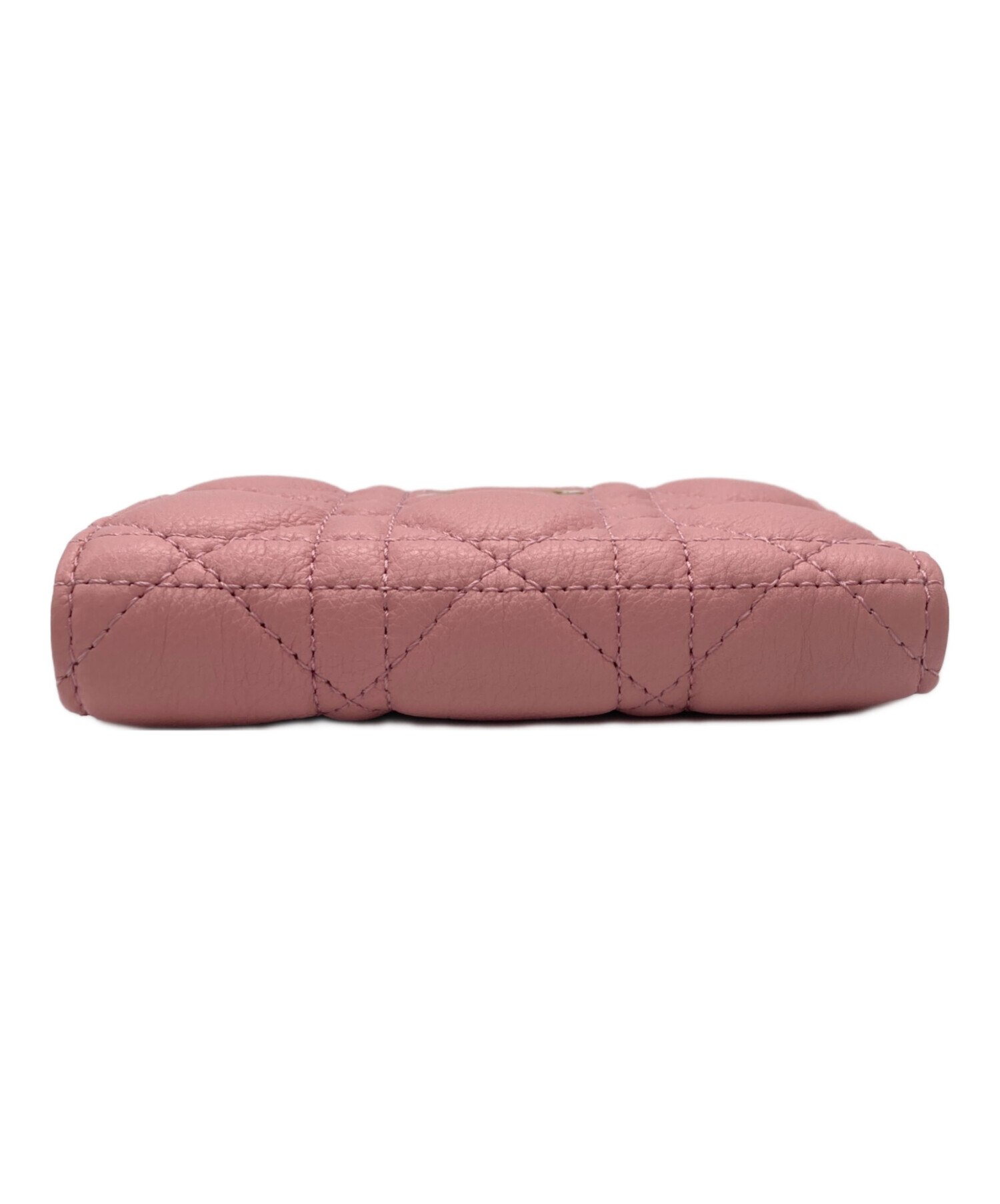 新品 定価以下 ディオール Dior Caro ダリアウォレット パウダーピンク 国内発☆【Dior】Dior Caro Dahlia ウォレット パウダーピンク (Dior