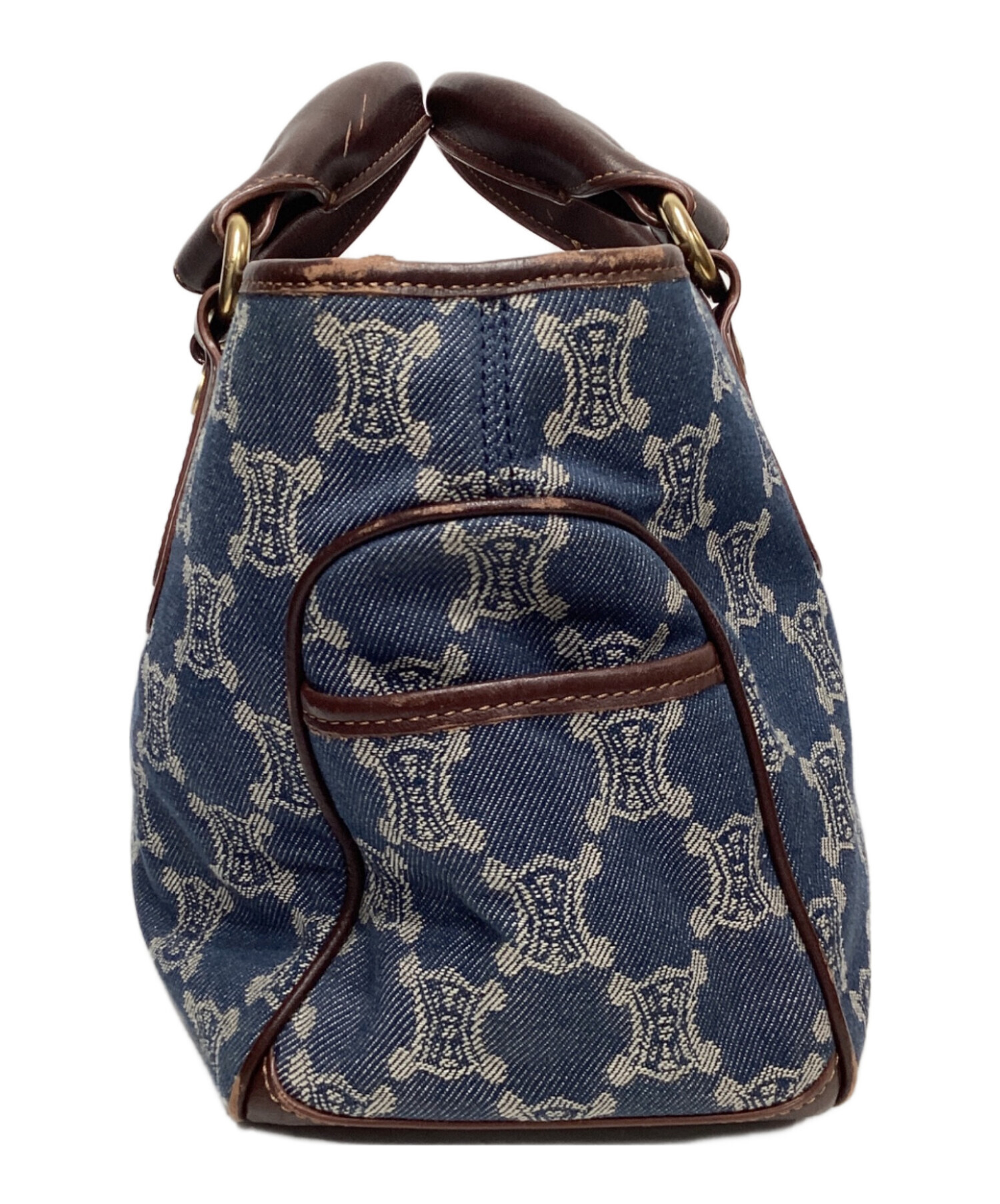 1円 CELINE セリーヌ ブギーバッグ パリマカダム キャンバス×レザー 