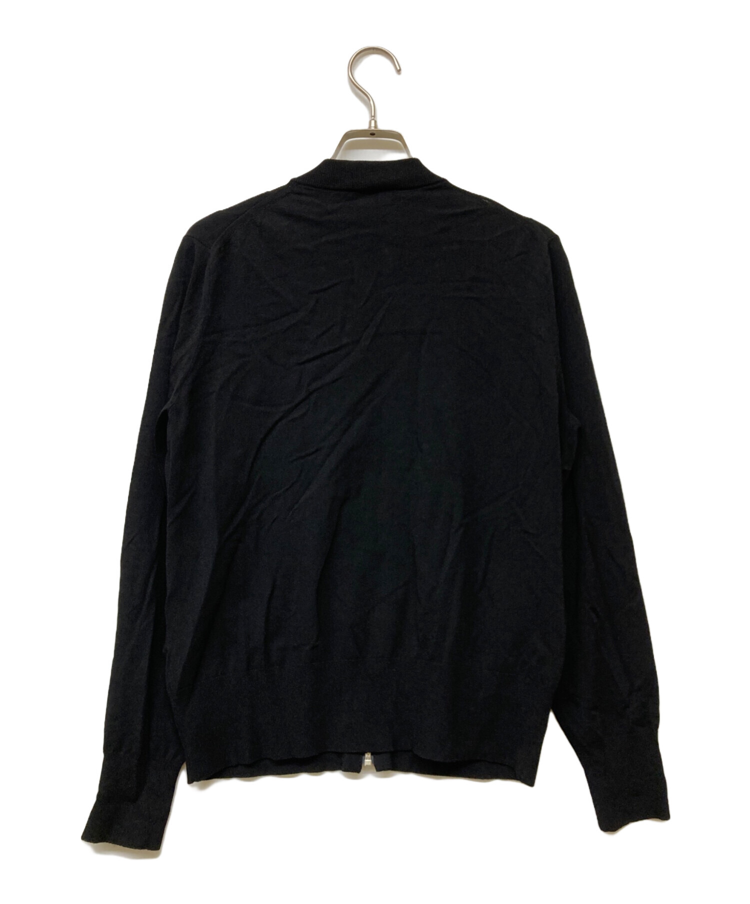 中古・古着通販】theory (セオリー) CLEAN BOMBER KNIT2 ブラック 