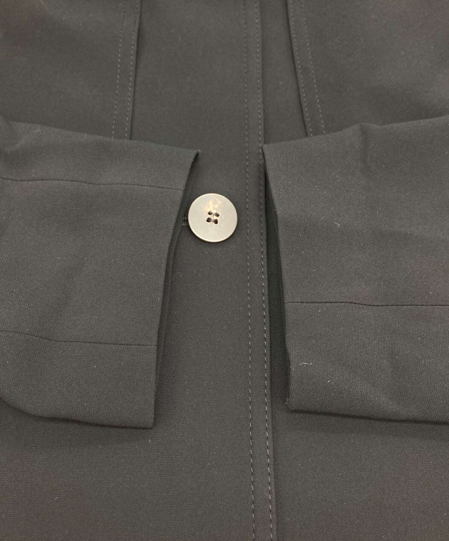 中古・古着通販】theory (セオリー) Dry Crepe Crop Trench W ブラック