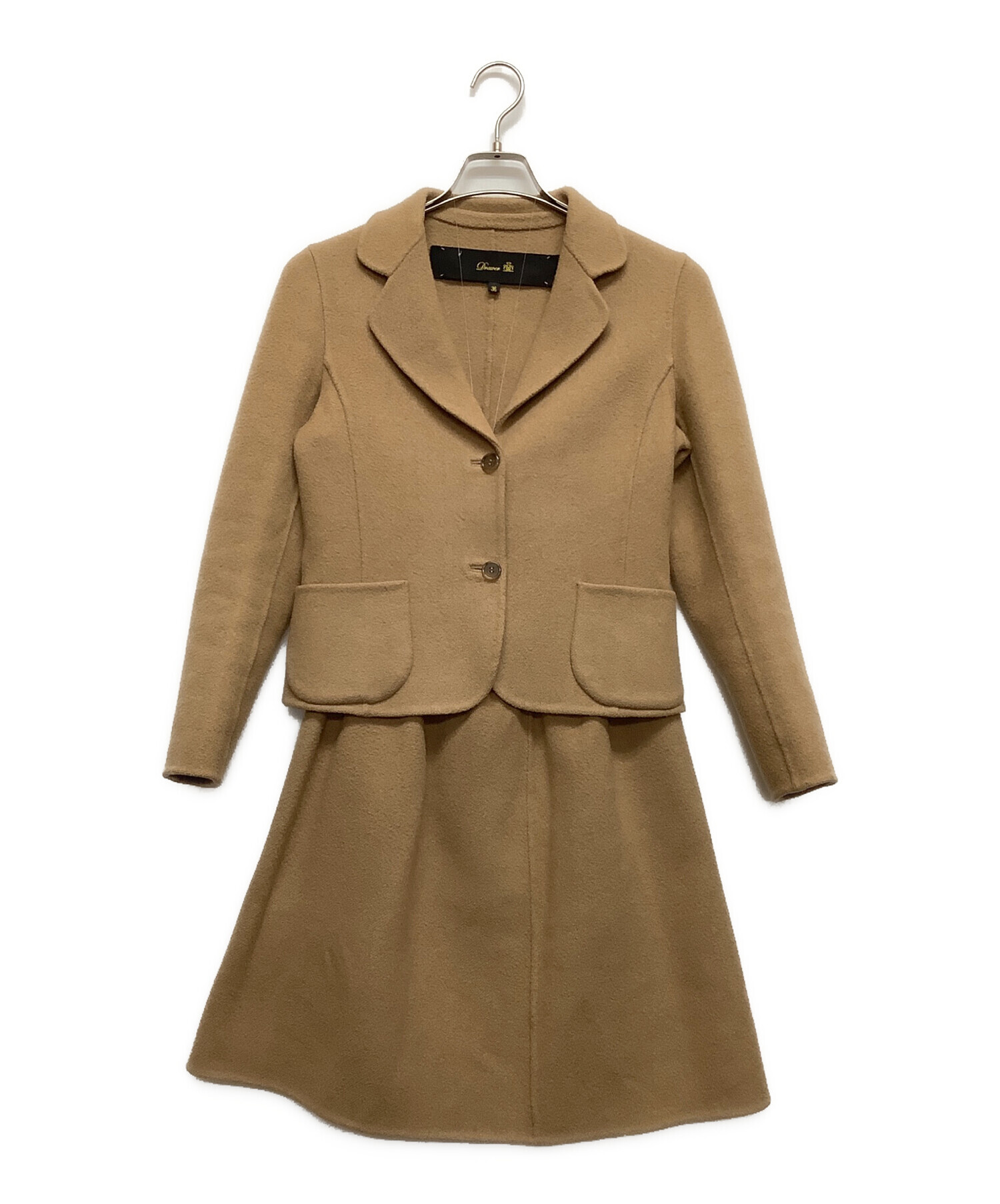 中古・古着通販】DRAWER (ドゥロワー) キャメルセットアップ