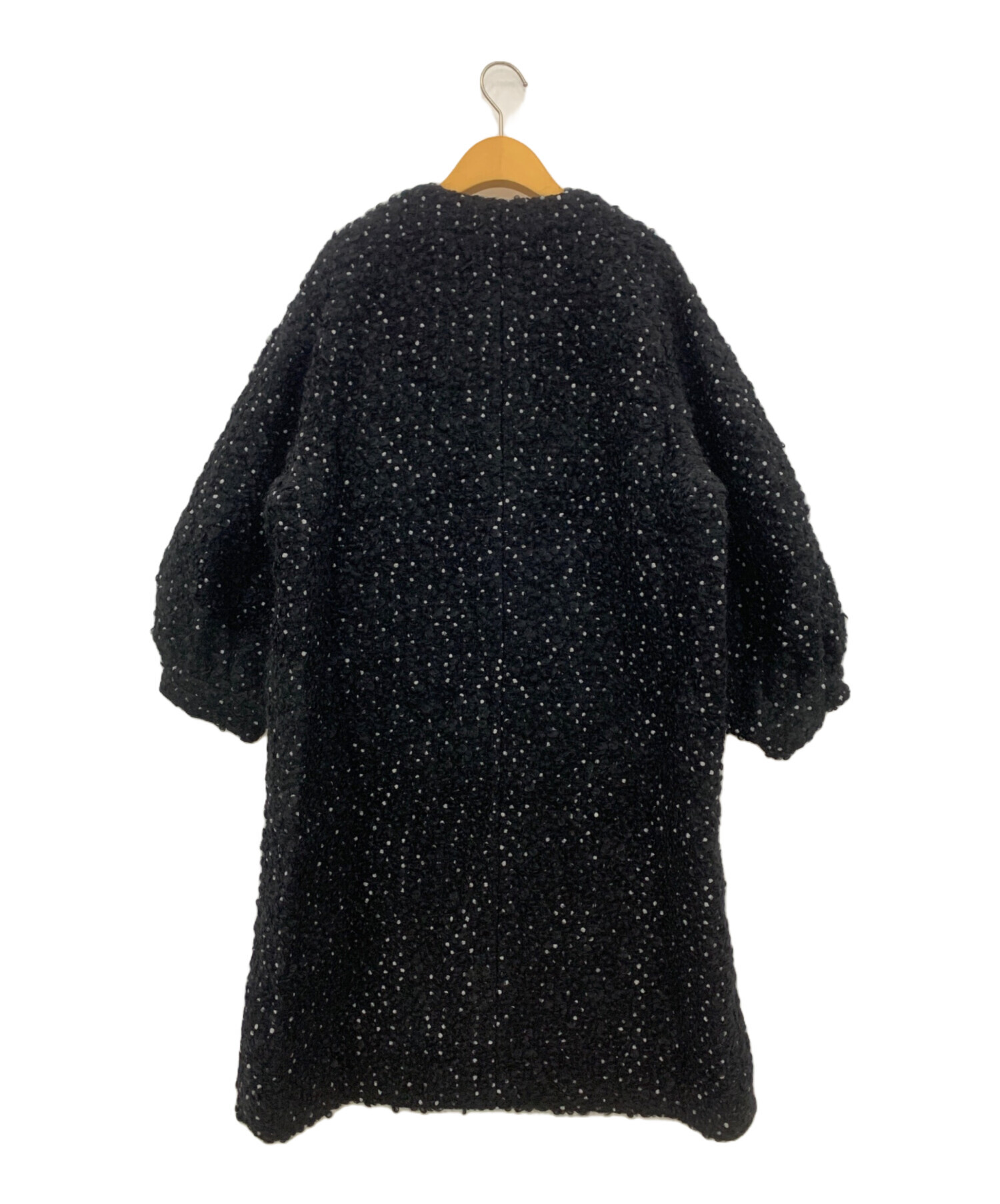 中古・古着通販】IENA (イエナ) ドットアストラカンクルーネックコート