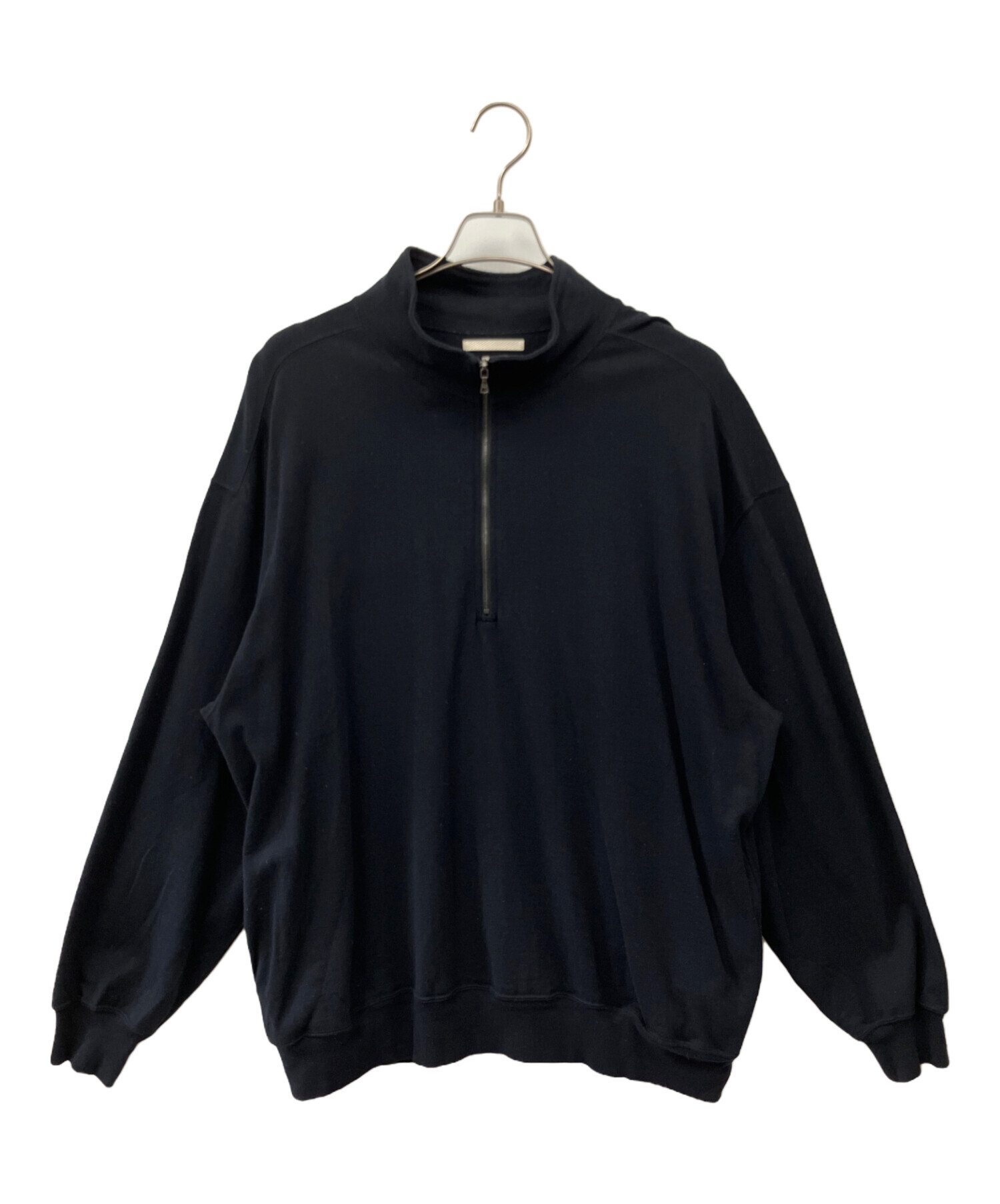 中古・古着通販】blurhms (ブラームス) C/Silk Nep Harf-zip ブラック