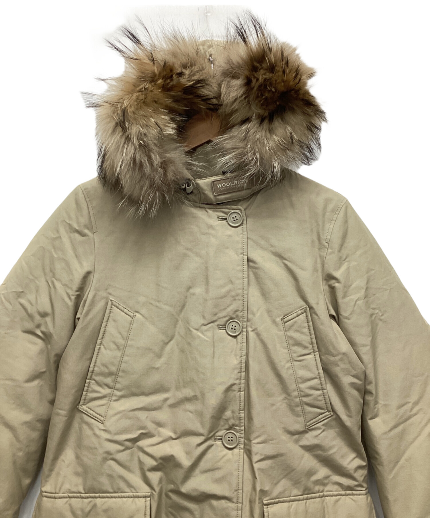 ウールリッチ　WOOLRICH アークティックパーカー ベージュ XS(S相当) 中古・古着通販】WOOLRICH (ウールリッチ) アークティックパーカー