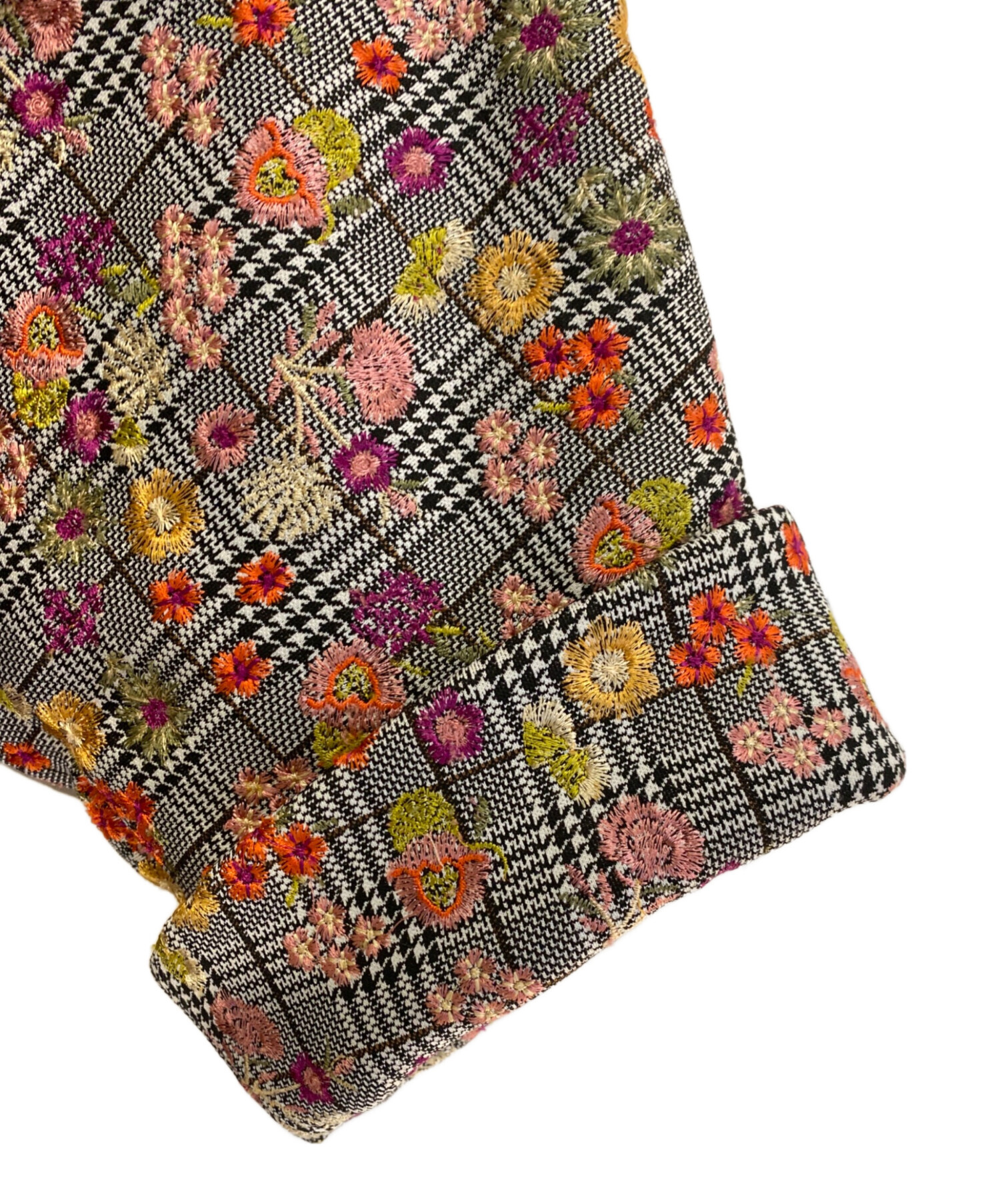 AD2019 コムデギャルソン コムコム 花柄刺繍 丸襟ジャケット 中古・古着通販】COMME des GARCONS COMME des GARCONS