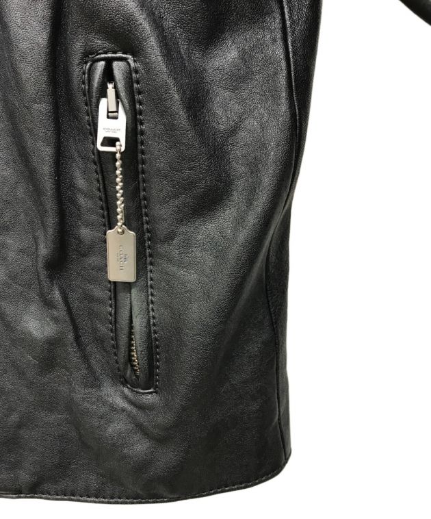 中古・古着通販】COACH (コーチ) シングルライダースジャケット