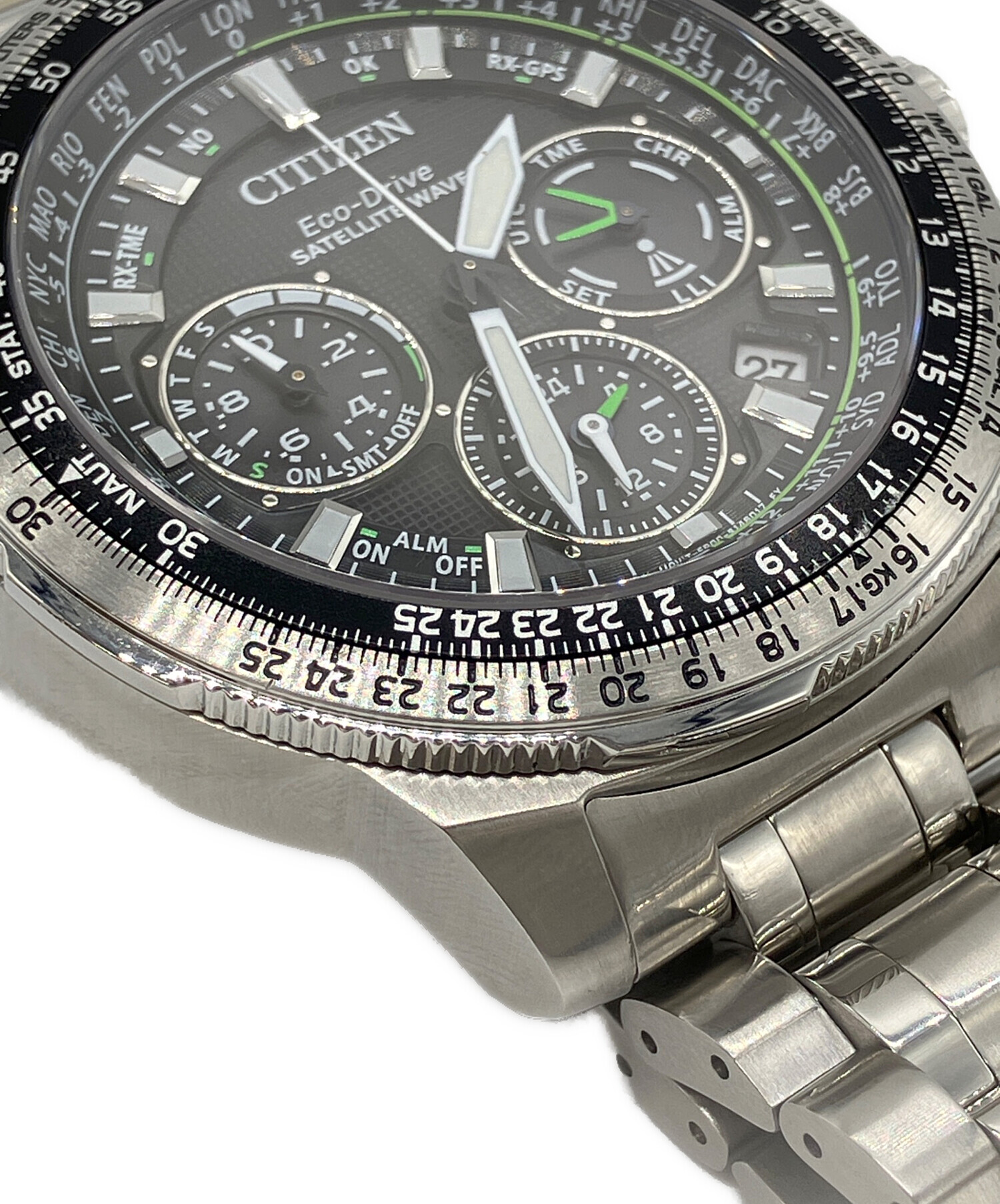 中古・古着通販】CITIZEN (シチズン) 腕時計 SATELLITE WAVE Eco-Drive 