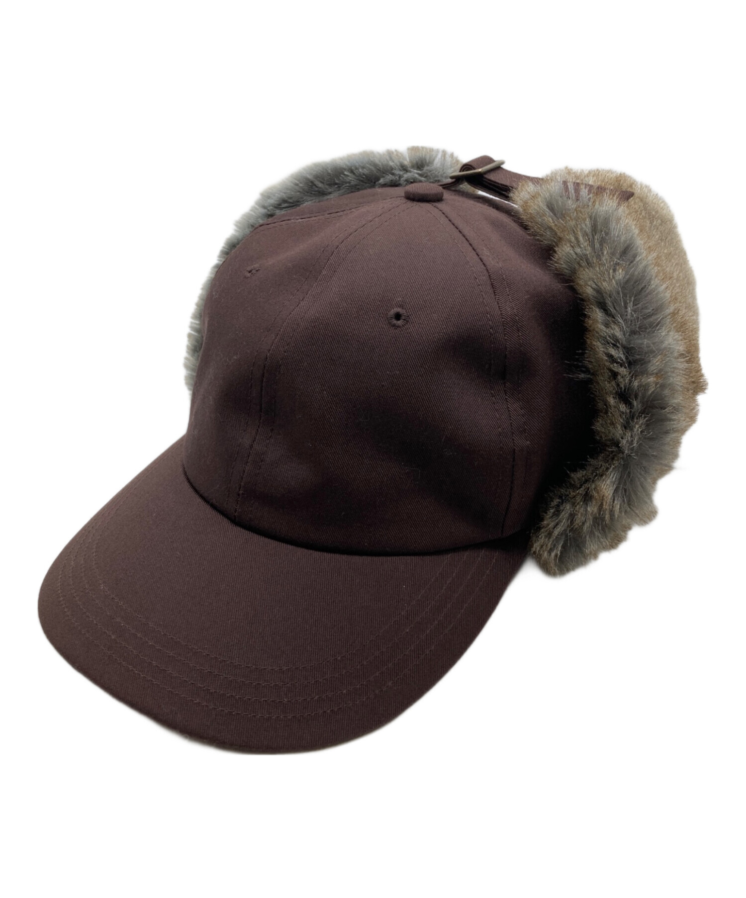 CA4LA FLAPCAP PCFURブラウン