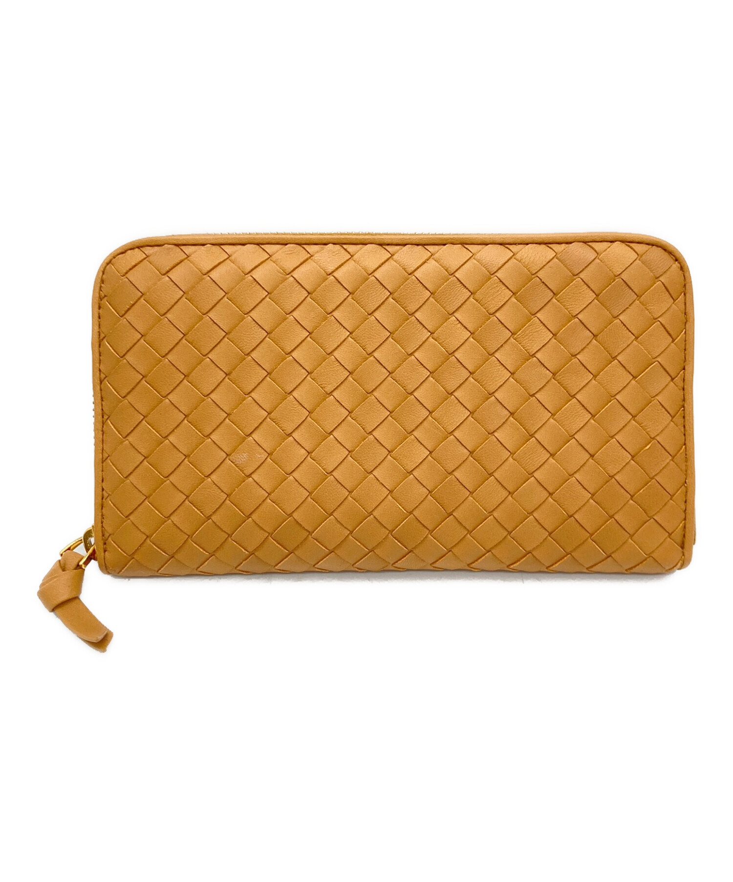中古・古着通販】BOTTEGA VENETA (ボッテガベネタ) 長財布 キャメル 