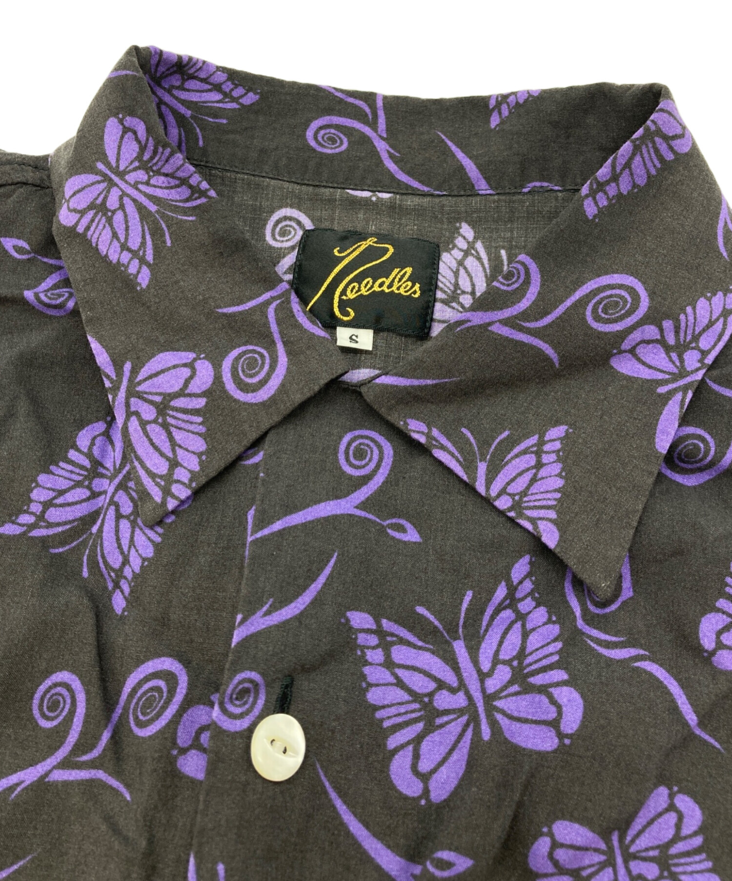 中古・古着通販】Needles (ニードルズ) パピヨン柄オープンカラー