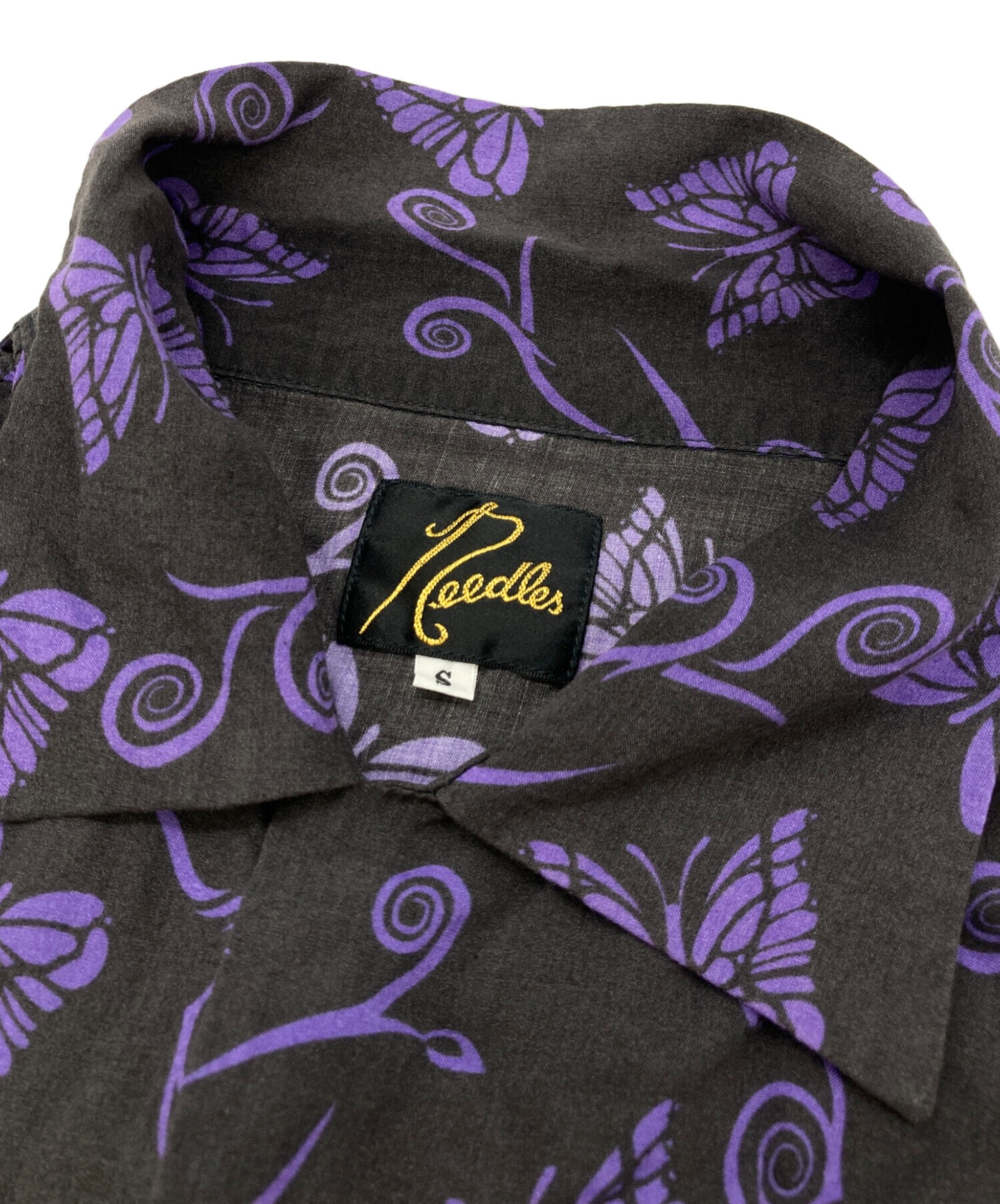 中古・古着通販】Needles (ニードルズ) パピヨン柄オープンカラー