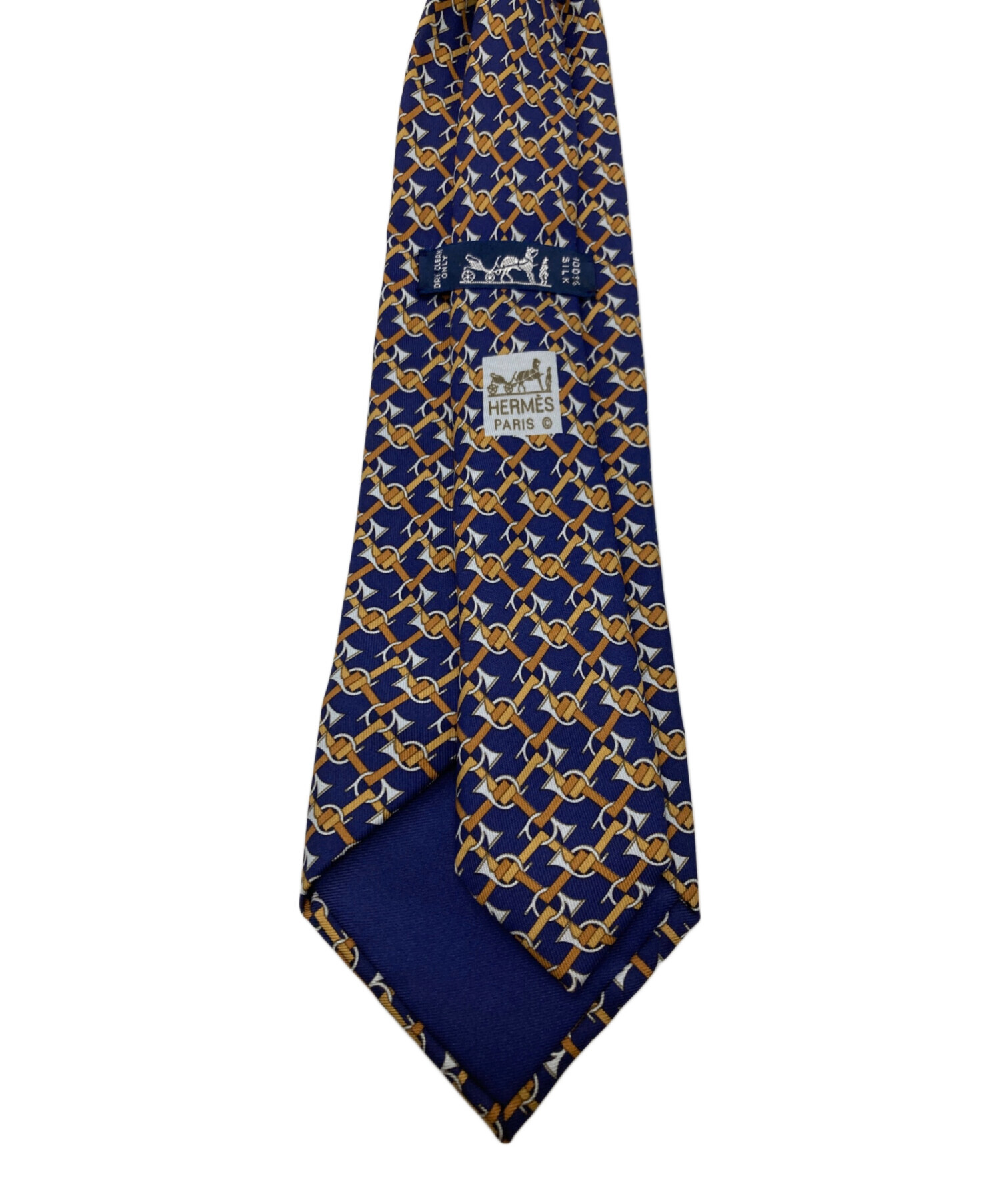 ️新品未使用️HERMES エルメス ネクタイ　シルクタイ《テール・ドゥ・H》 新品 エルメス HERMES ネクタイ シルクツイルタイ7cm