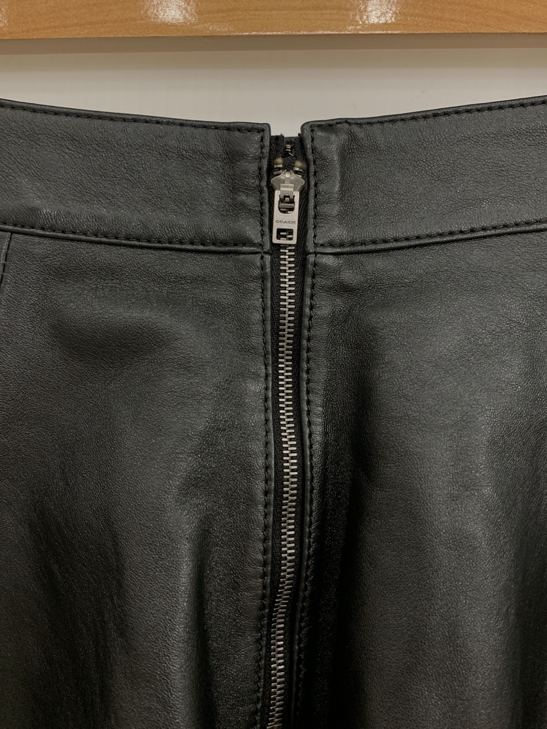 中古・古着通販】COACH (コーチ) レザー チアリーダー スカート