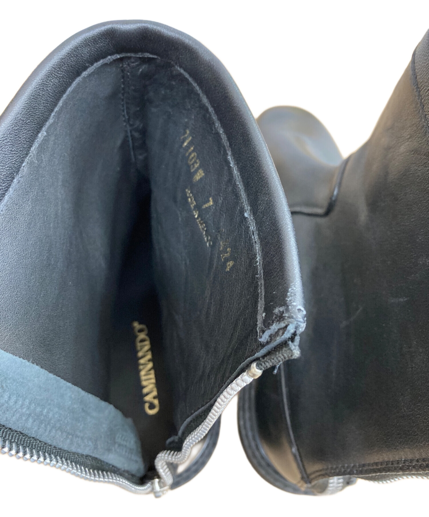 中古・古着通販】Caminando (カミナンド) TRECK SOLE BACK ZIP BOOTS