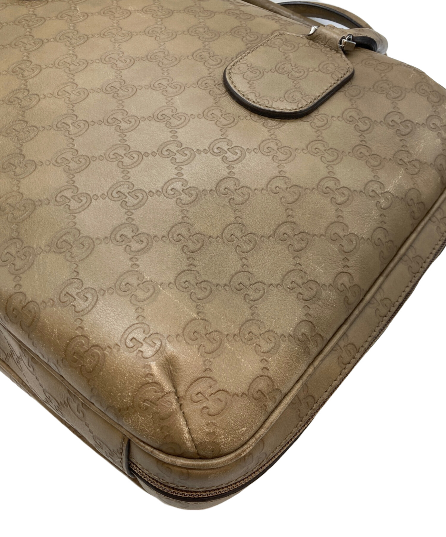 中古・古着通販】GUCCI (グッチ) ビジネスバッグ ベージュ｜ブランド