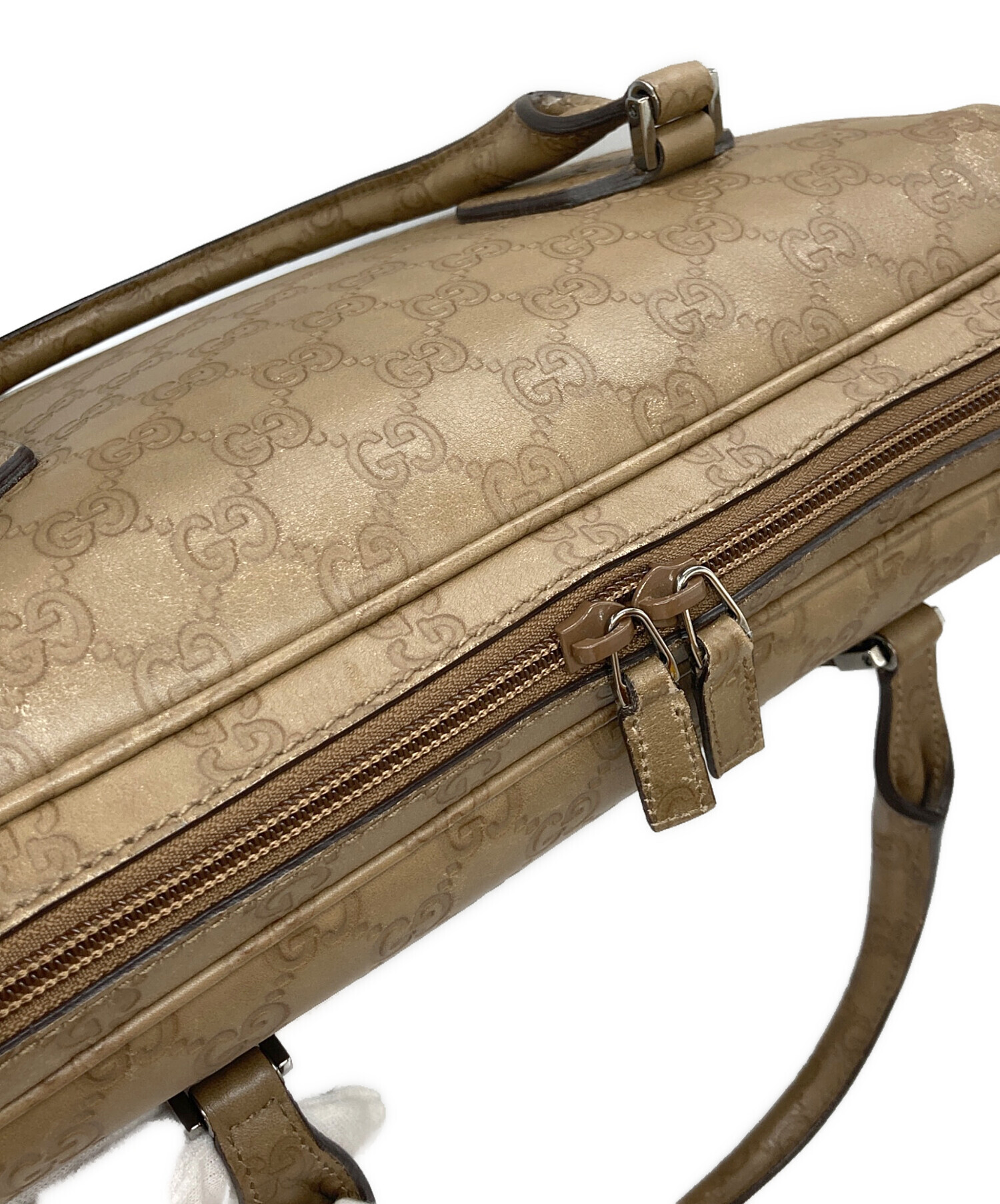 中古・古着通販】GUCCI (グッチ) ビジネスバッグ ベージュ｜ブランド